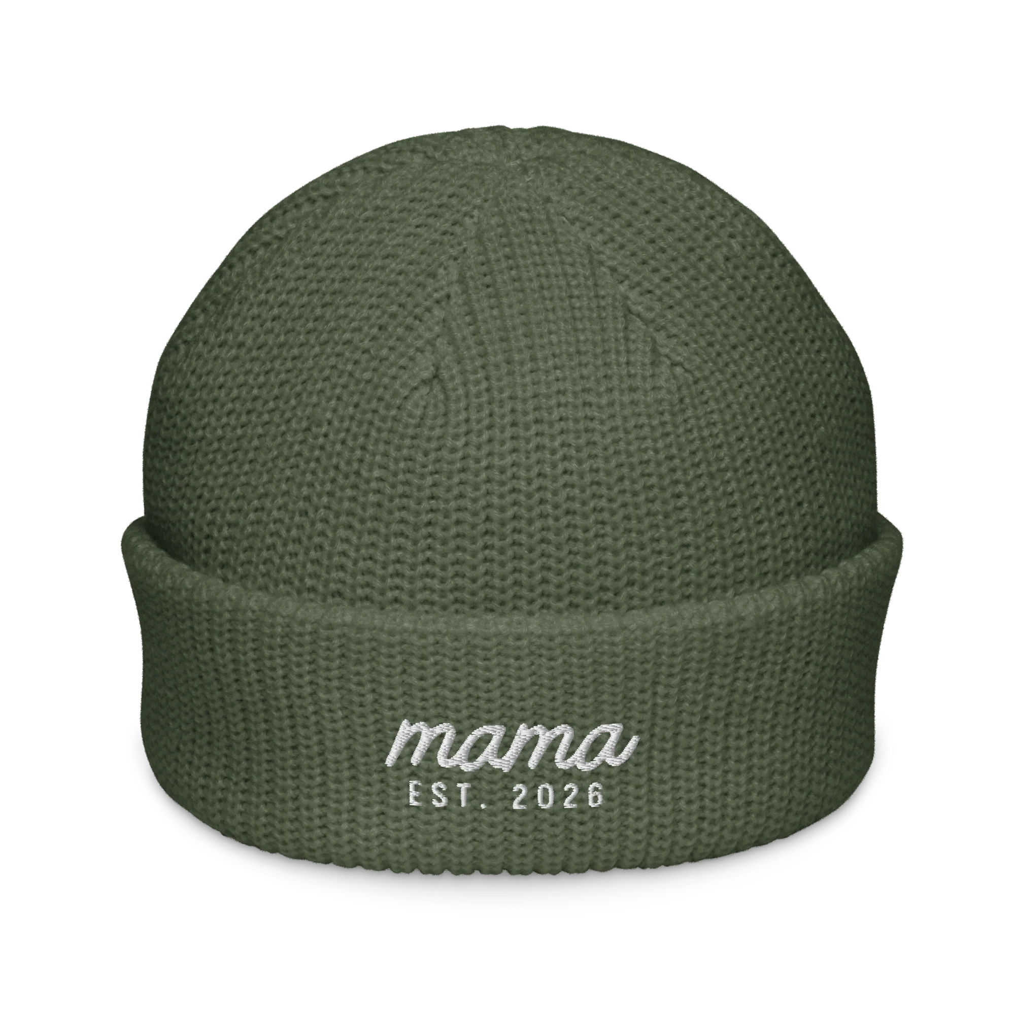 CUSTOM Mama Year Embroidered Cable Beanie - Image 12