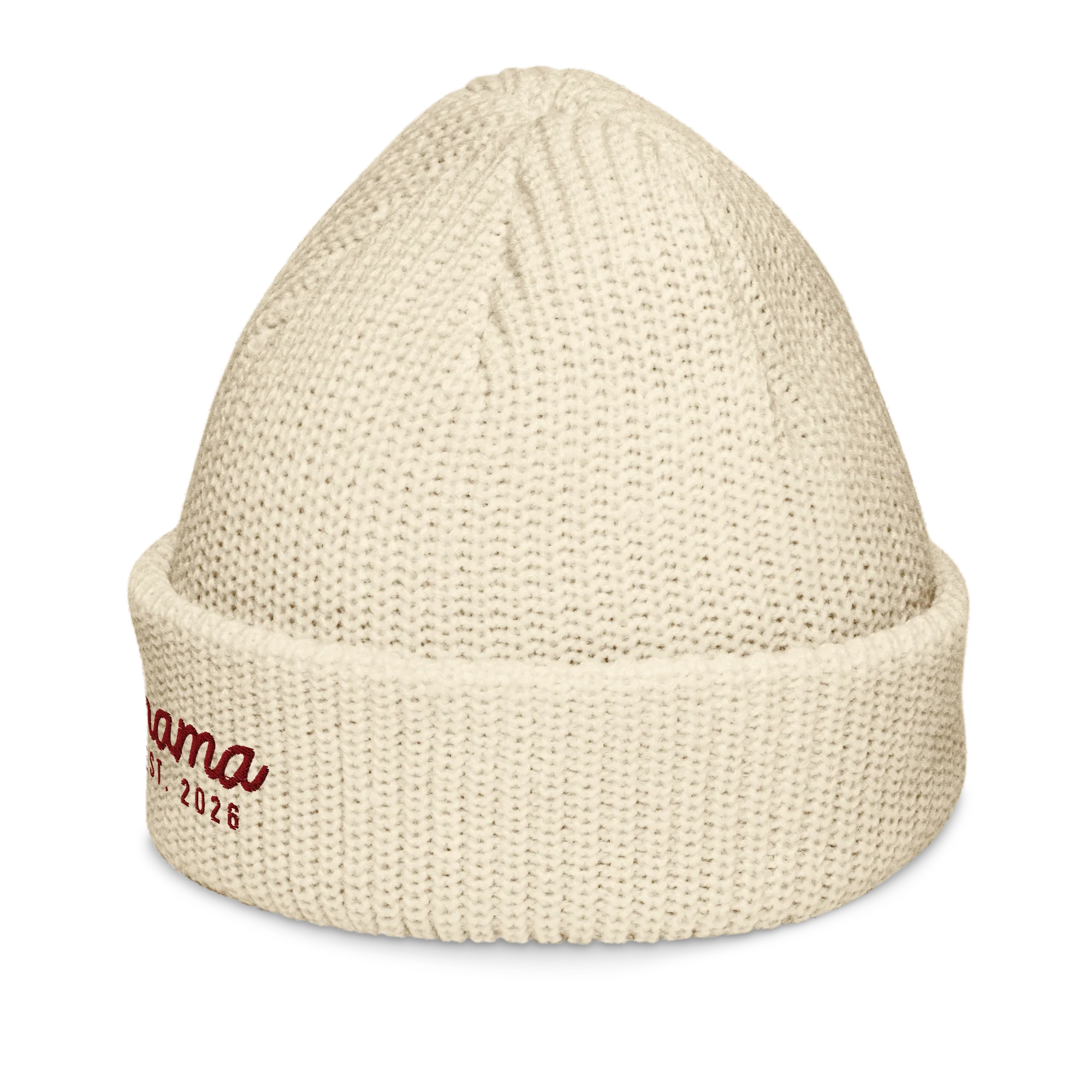 CUSTOM Mama Year Embroidered Cable Beanie - Image 3