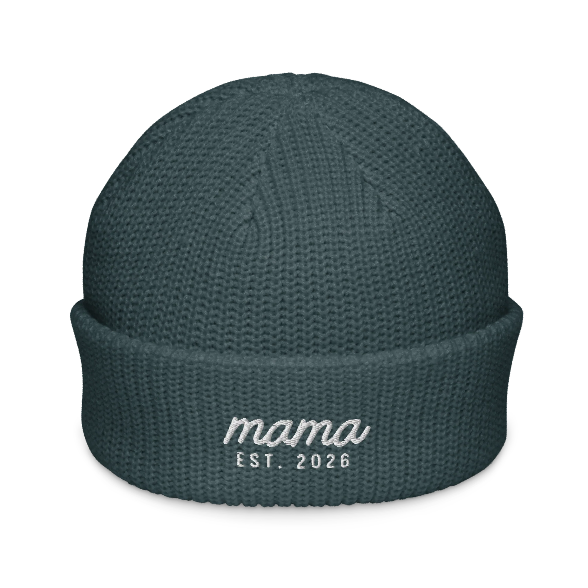 CUSTOM Mama Year Embroidered Cable Beanie - Image 6