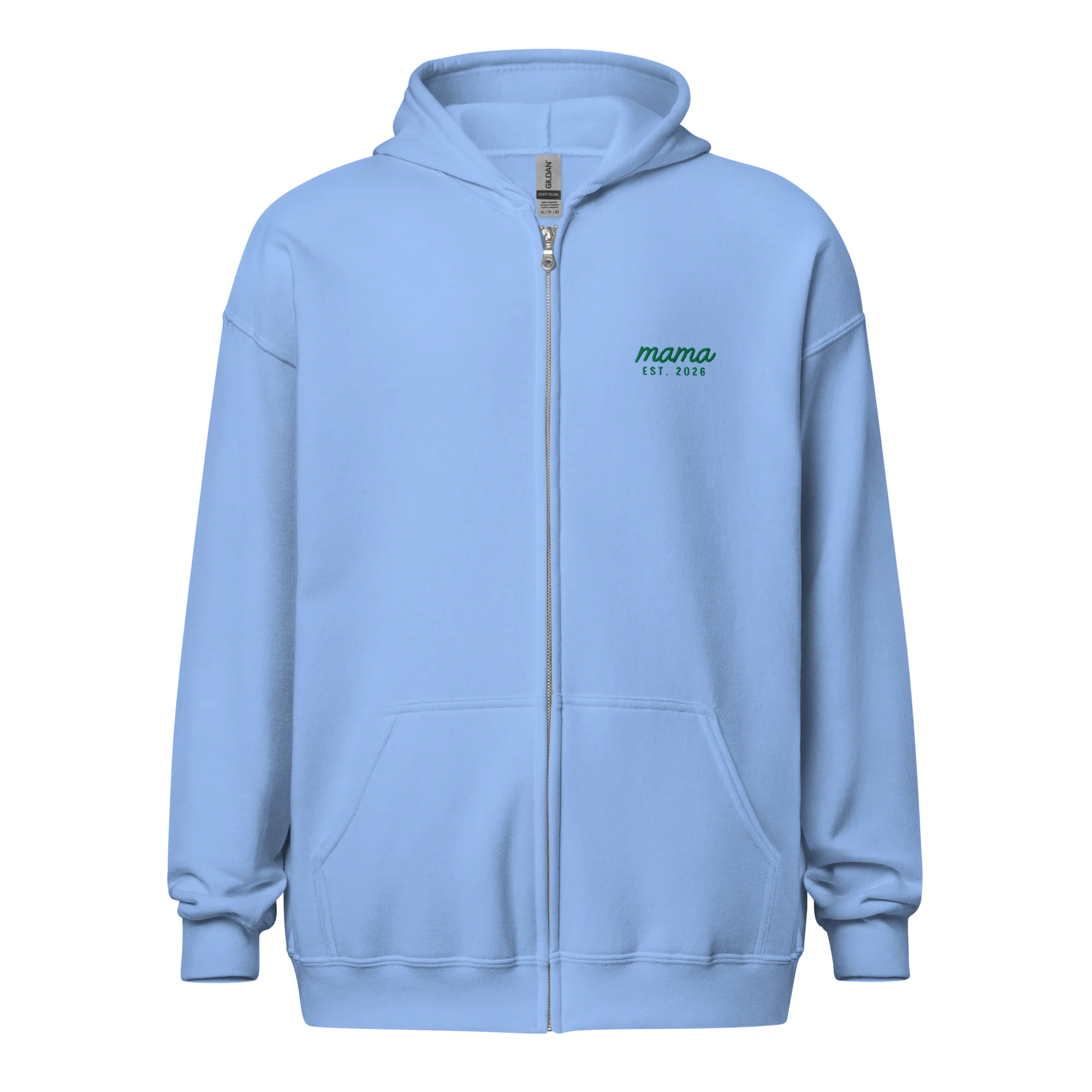 CUSTOM Mama Year Embroidered Embroidered Zip-Up Hoodie - Image 4