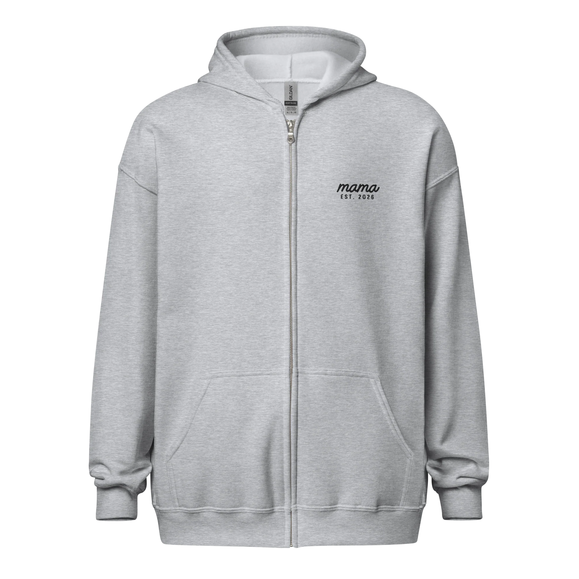 CUSTOM Mama Year Embroidered Embroidered Zip-Up Hoodie - Image 9