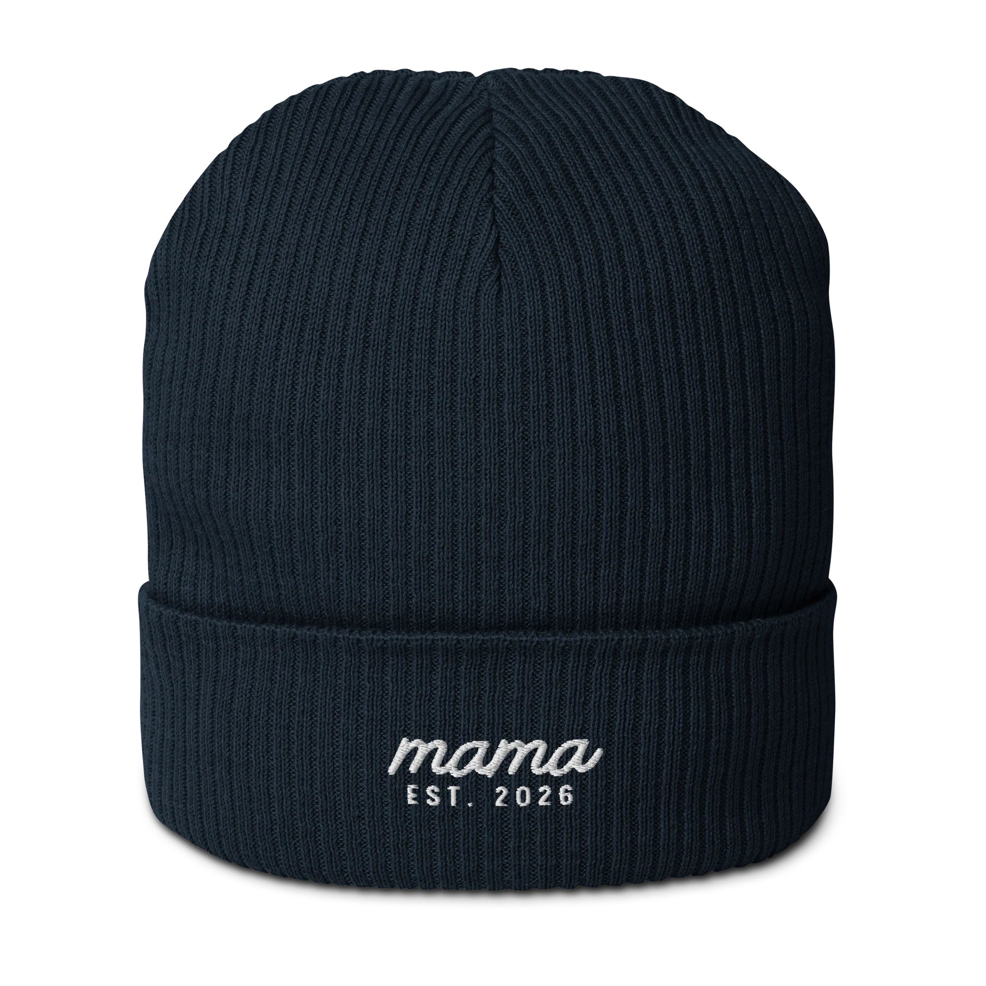 CUSTOM Mama Year Embroidered Organic Ribbed Beanie - Image 4