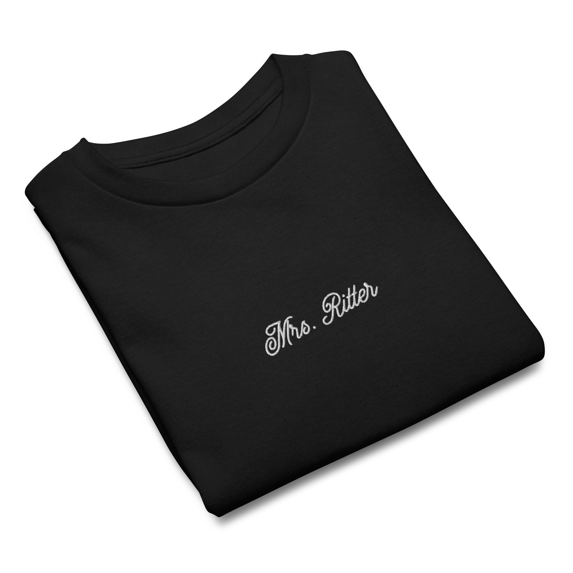 CUSTOM Mrs. Surname Embroidered Bride Baby Tee - Image 9