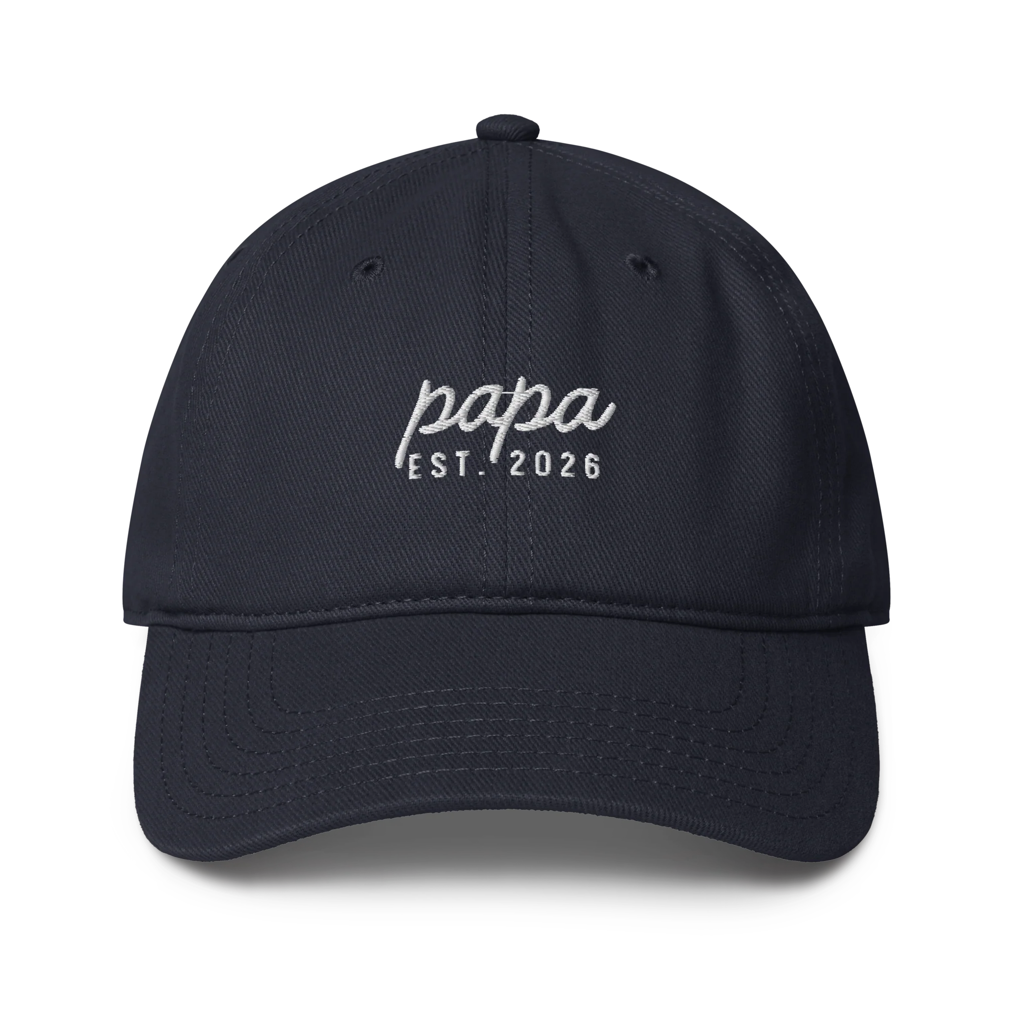 CUSTOM Papa Year Embroidered Baseball Cap - Image 4