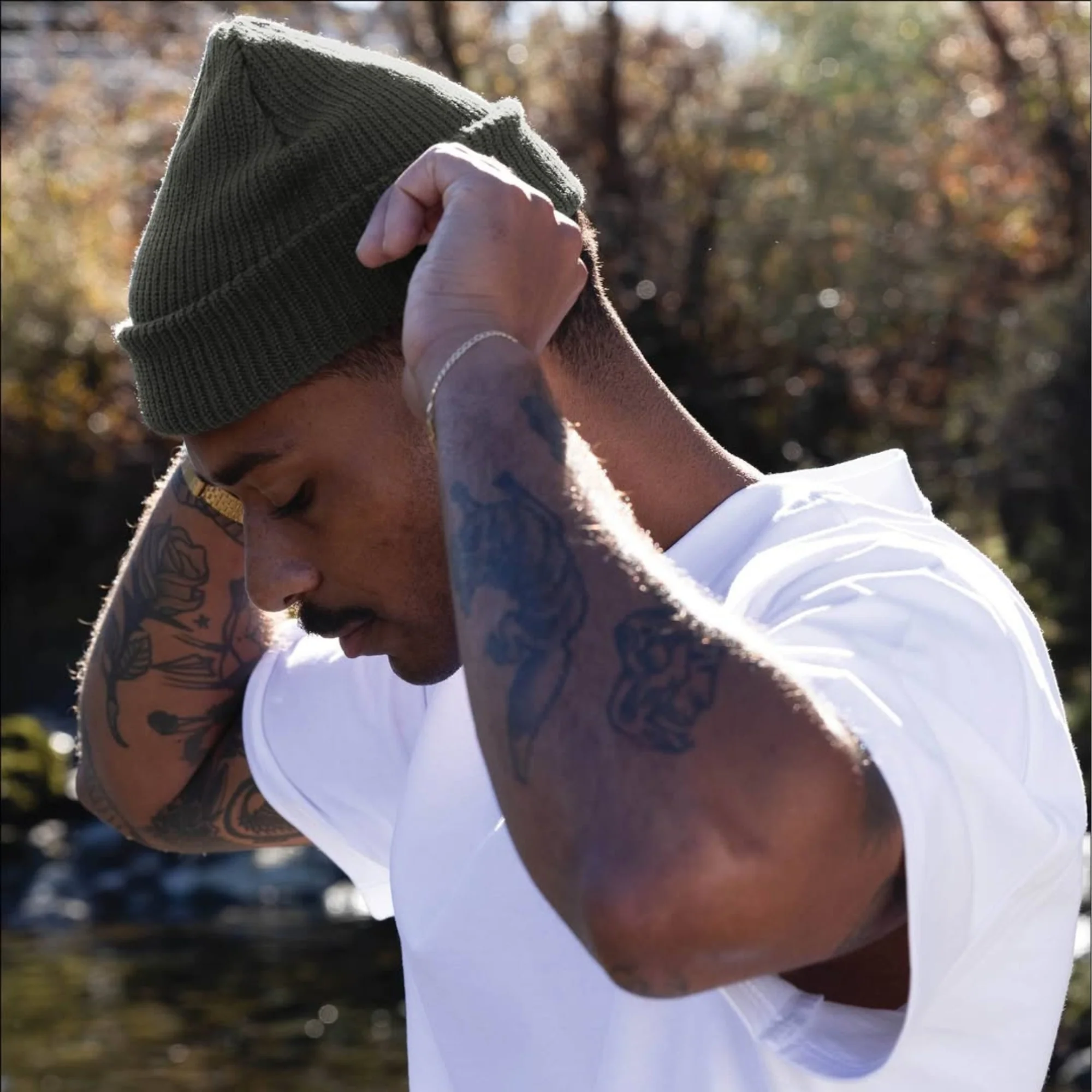 CUSTOM Text Varsity Embroidered Cable Beanie - Image 12