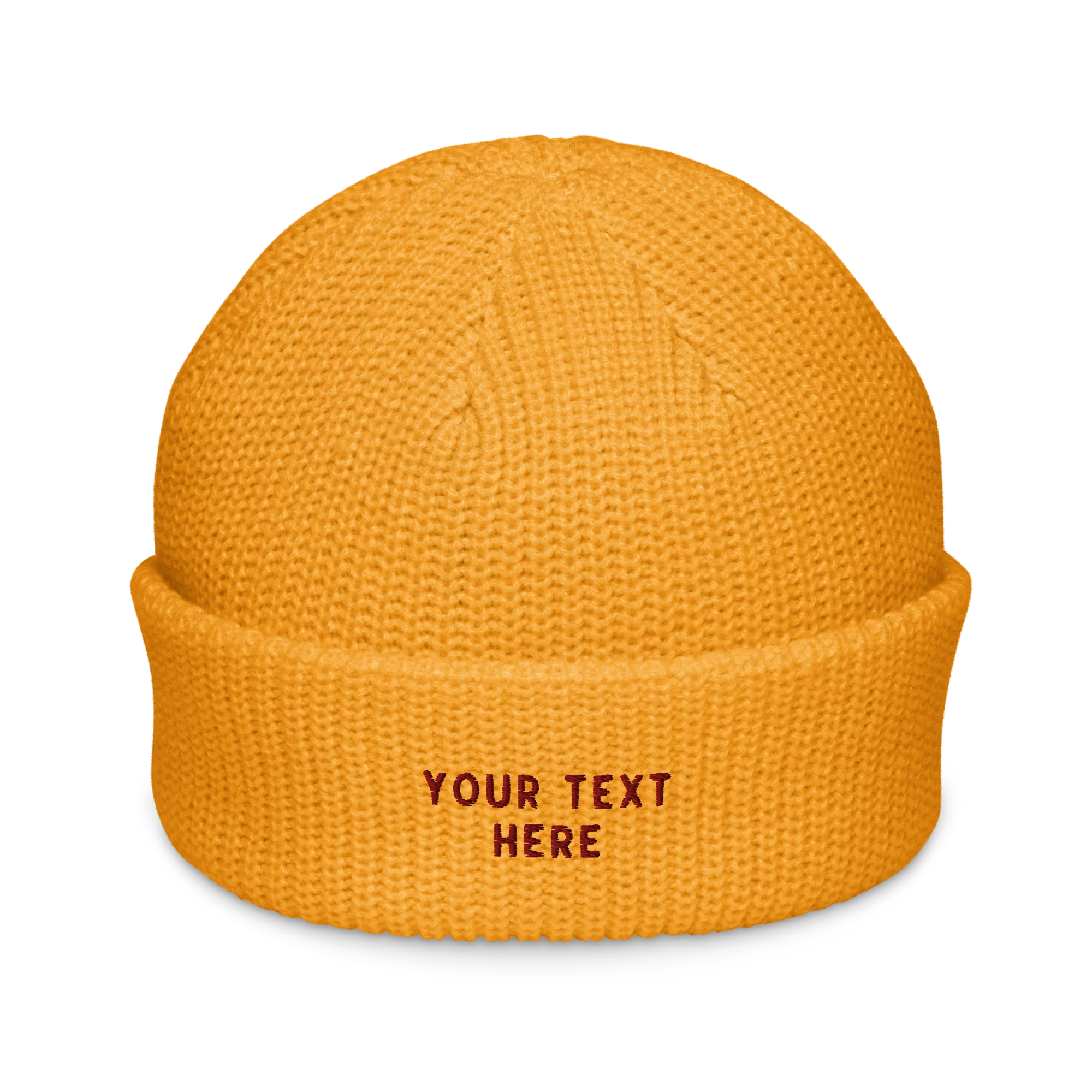 CUSTOM Text Embroidered Cable Beanie - Image 11