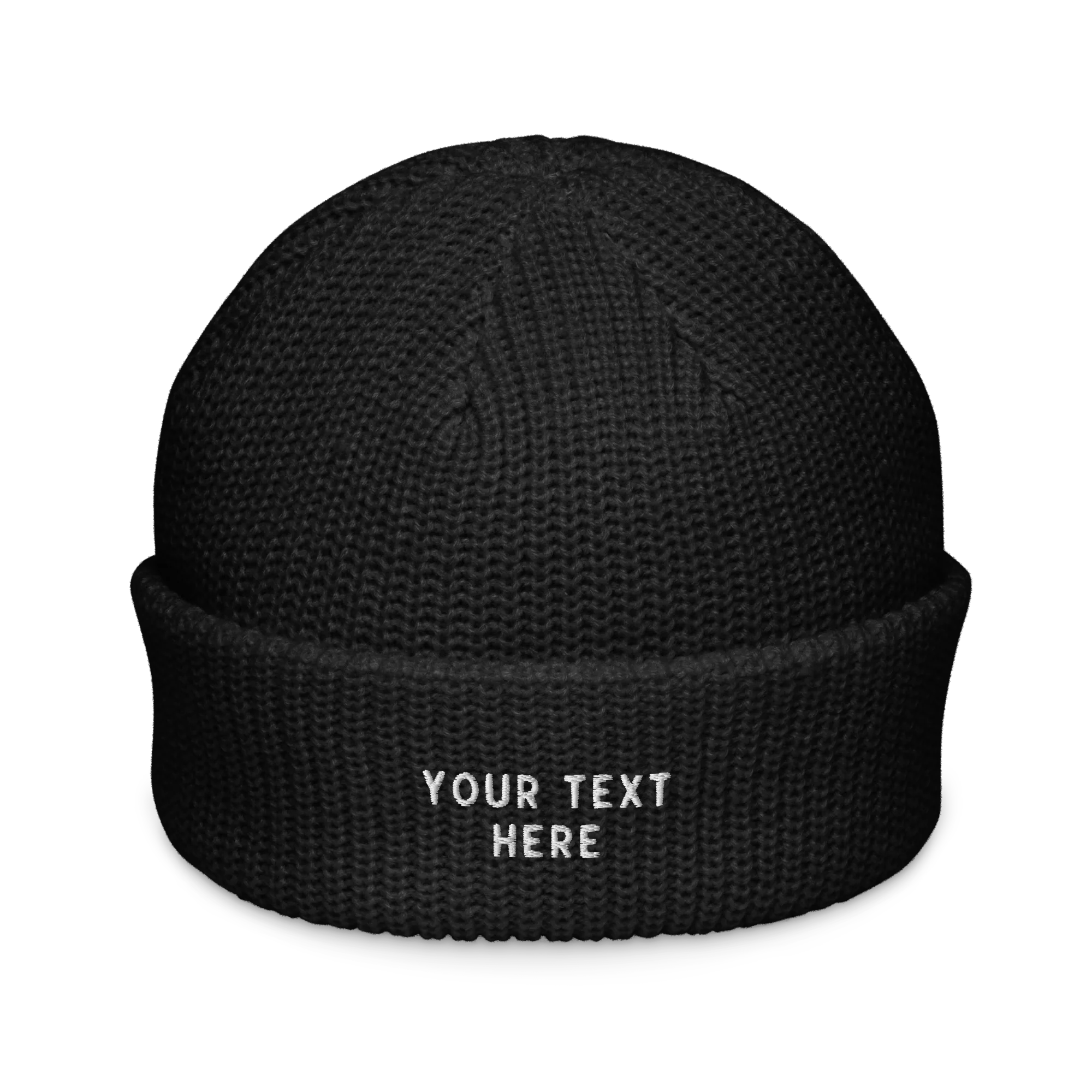CUSTOM Text Embroidered Cable Beanie - Image 12