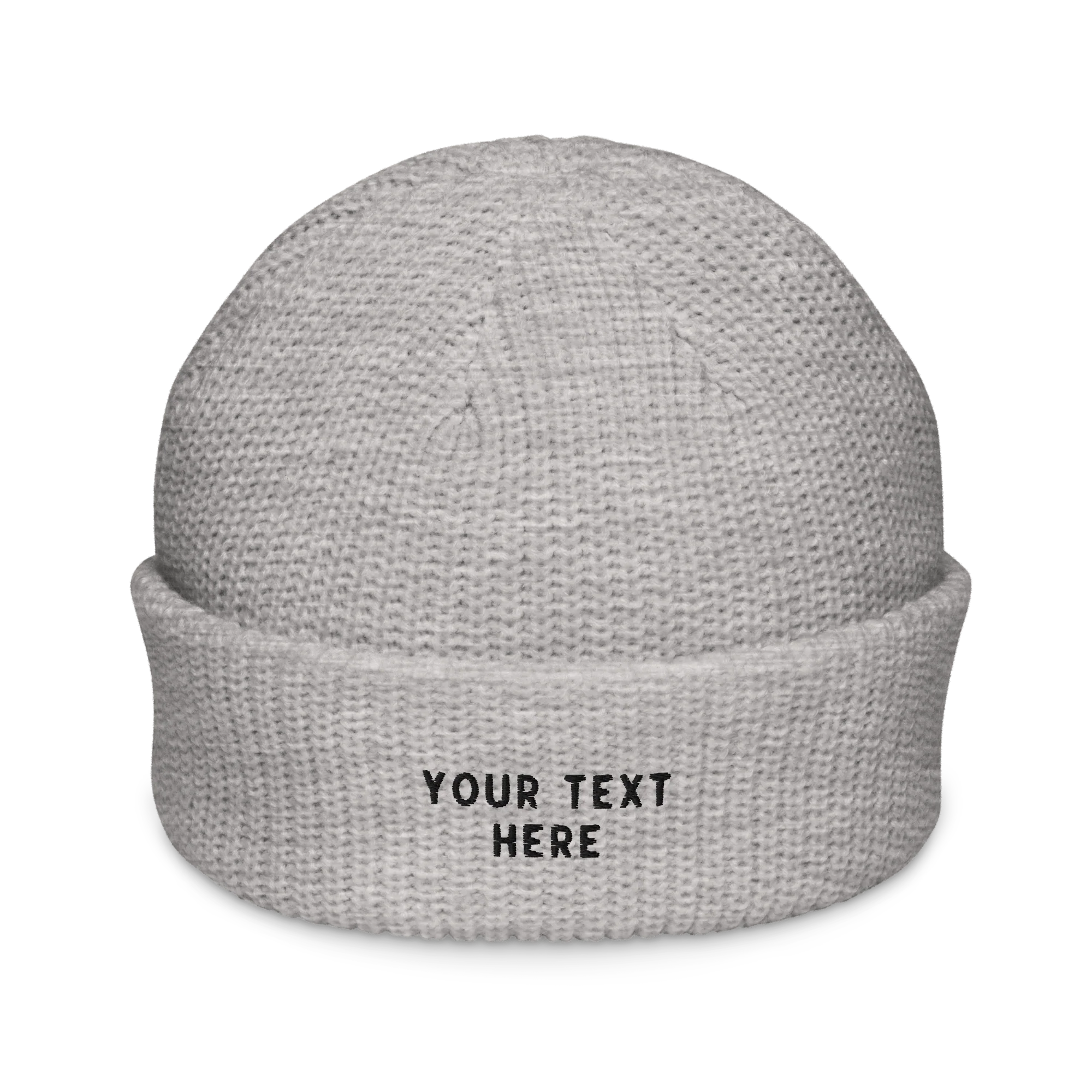 CUSTOM Text Embroidered Cable Beanie - Image 13