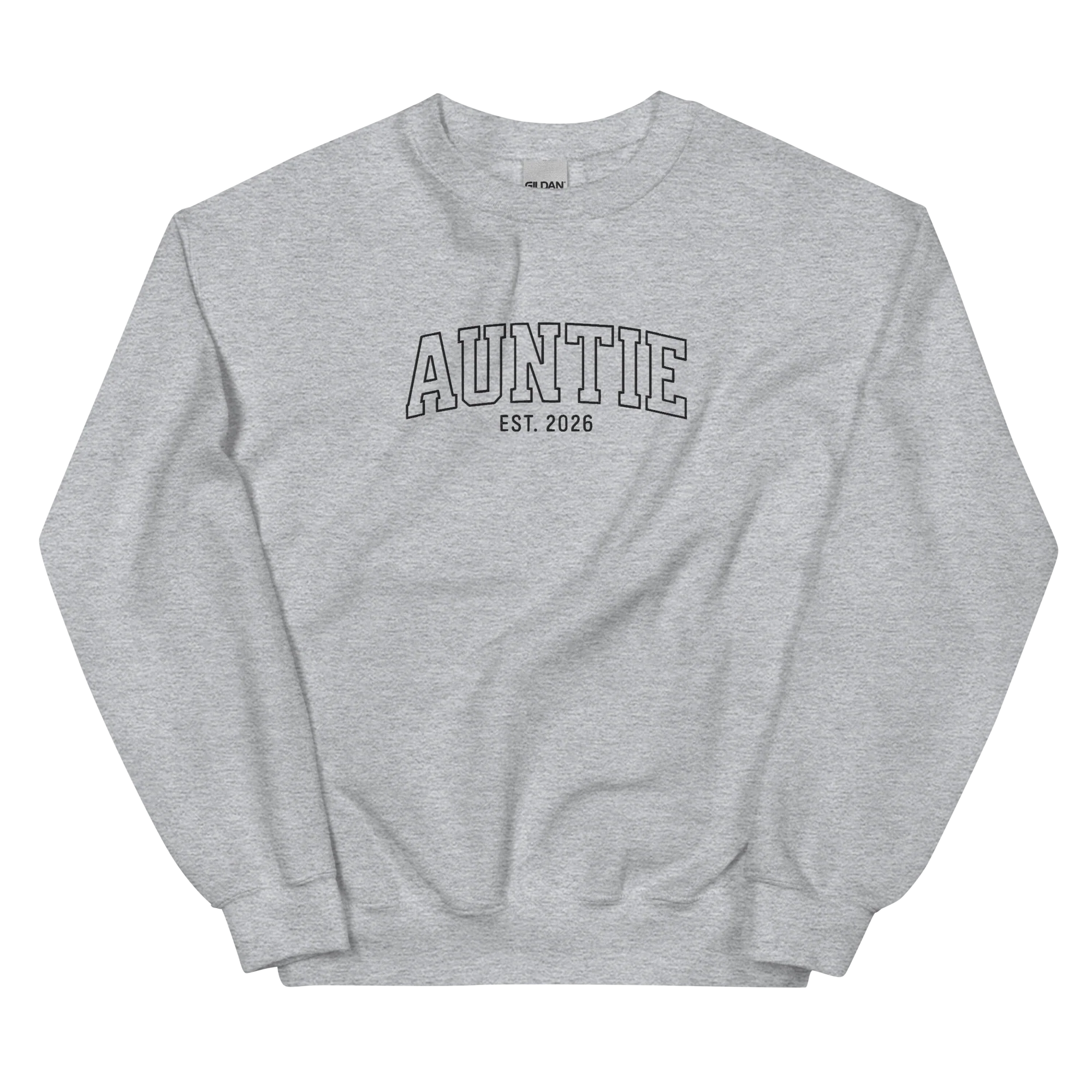 CUSTOM YEAR Auntie Varsity Embroidered Sweatshirt - Image 4