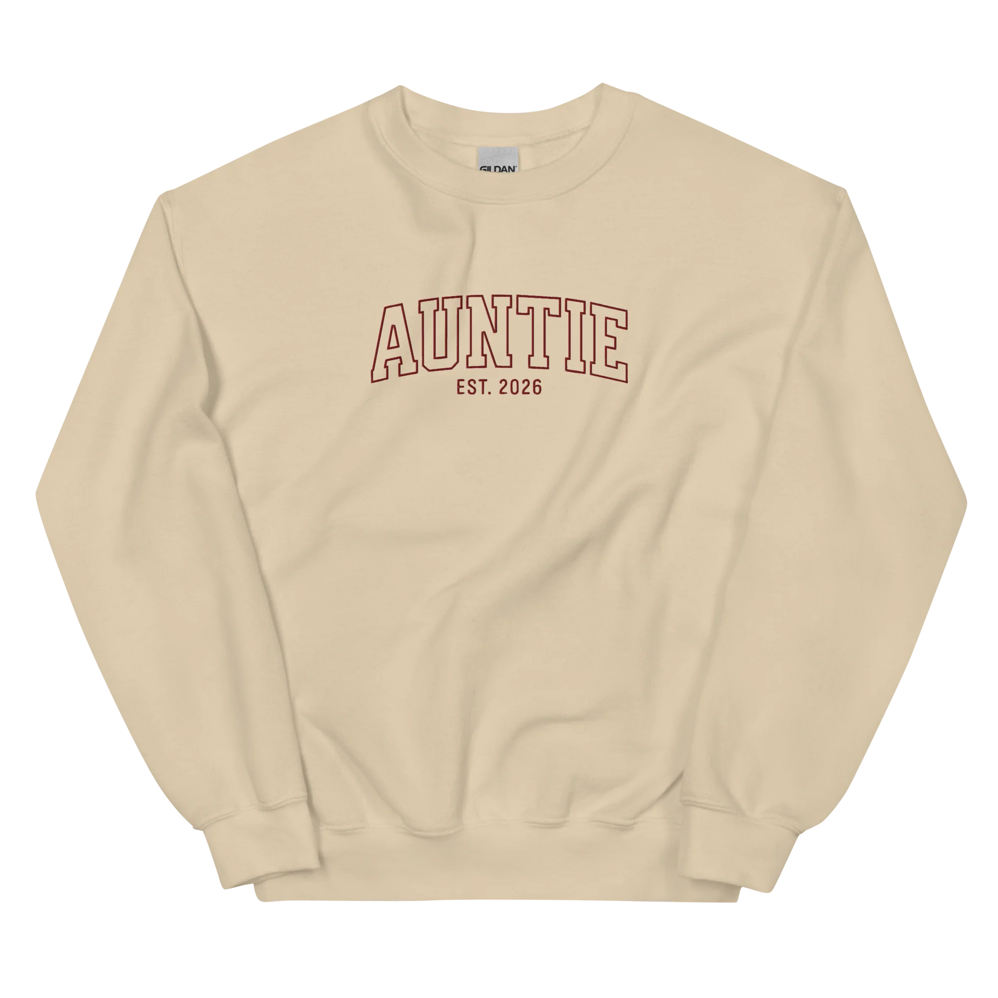 CUSTOM YEAR Auntie Varsity Embroidered Sweatshirt - Image 5