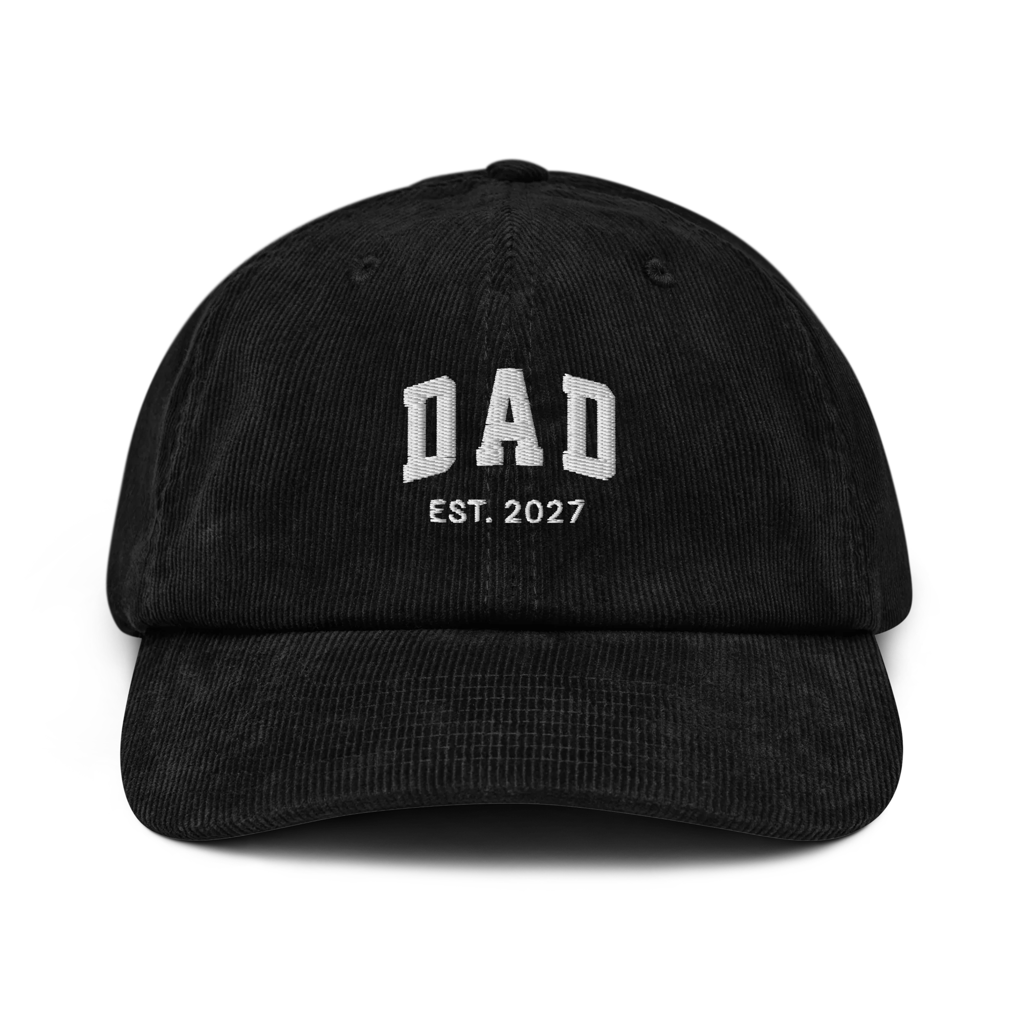 CUSTOM YEAR Dad Father Embroidered Corduroy Hat - Image 10