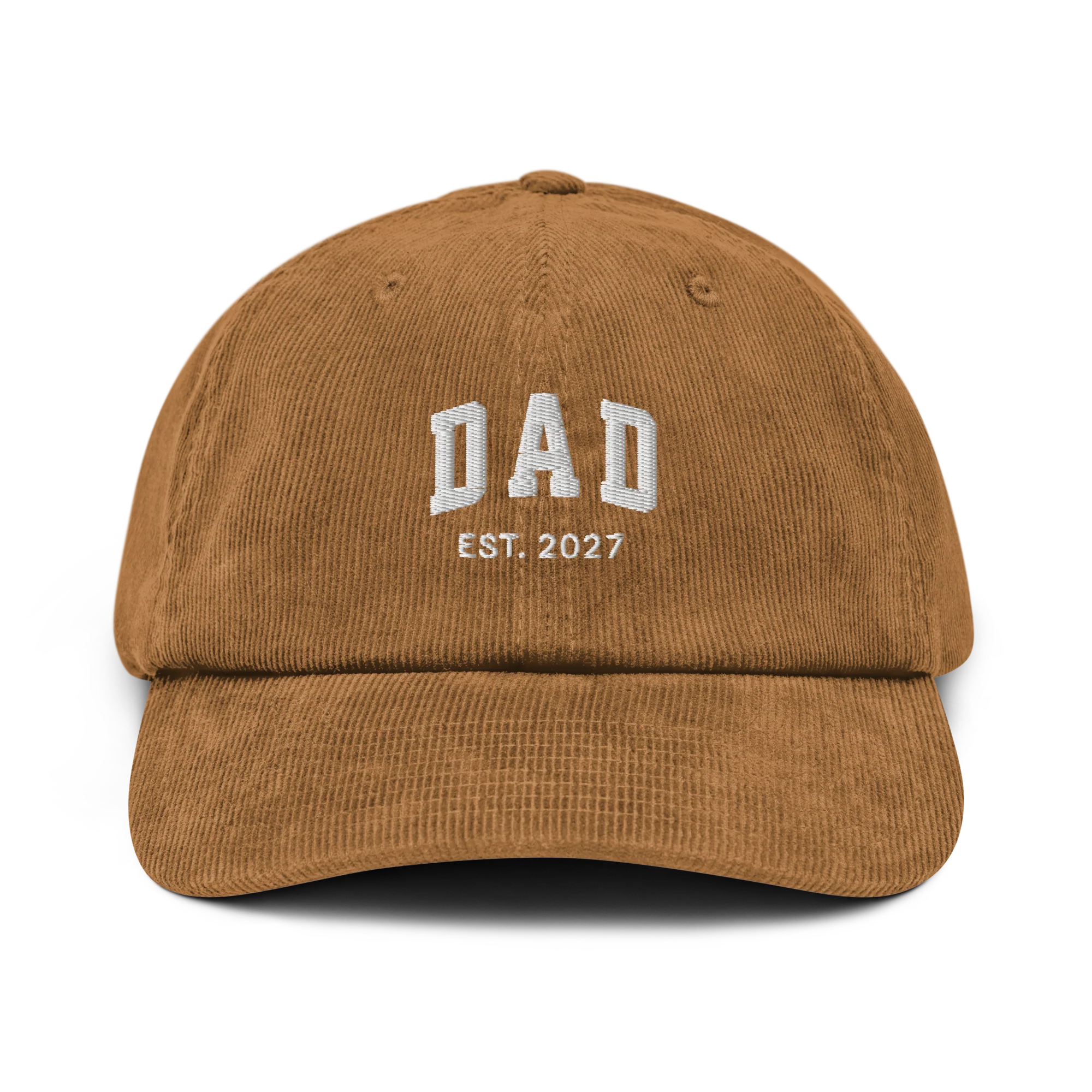 CUSTOM YEAR Dad Father Embroidered Corduroy Hat - Image 5