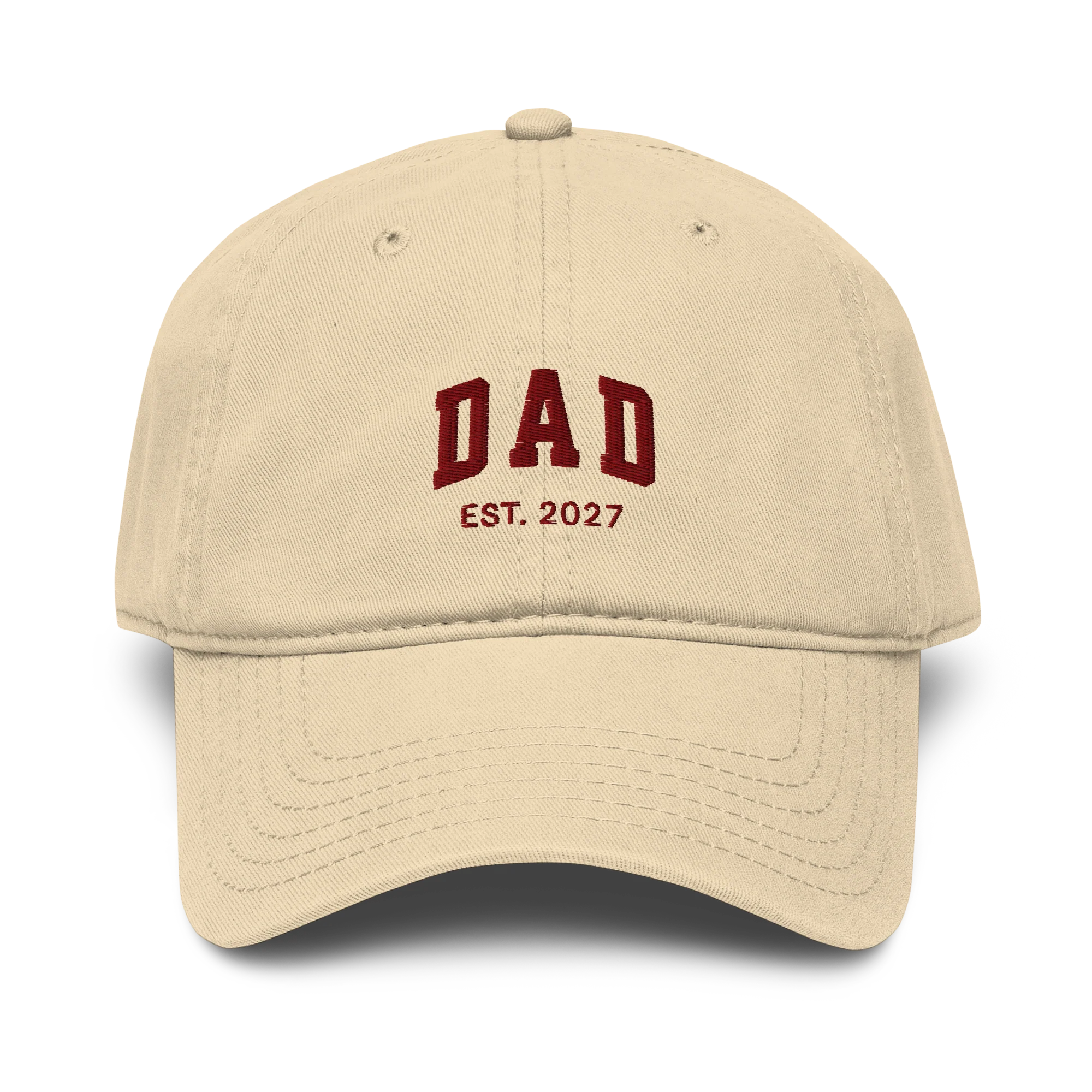 CUSTOM YEAR Dad Father Embroidered Vintage Wash Baseball Cap - Image 7