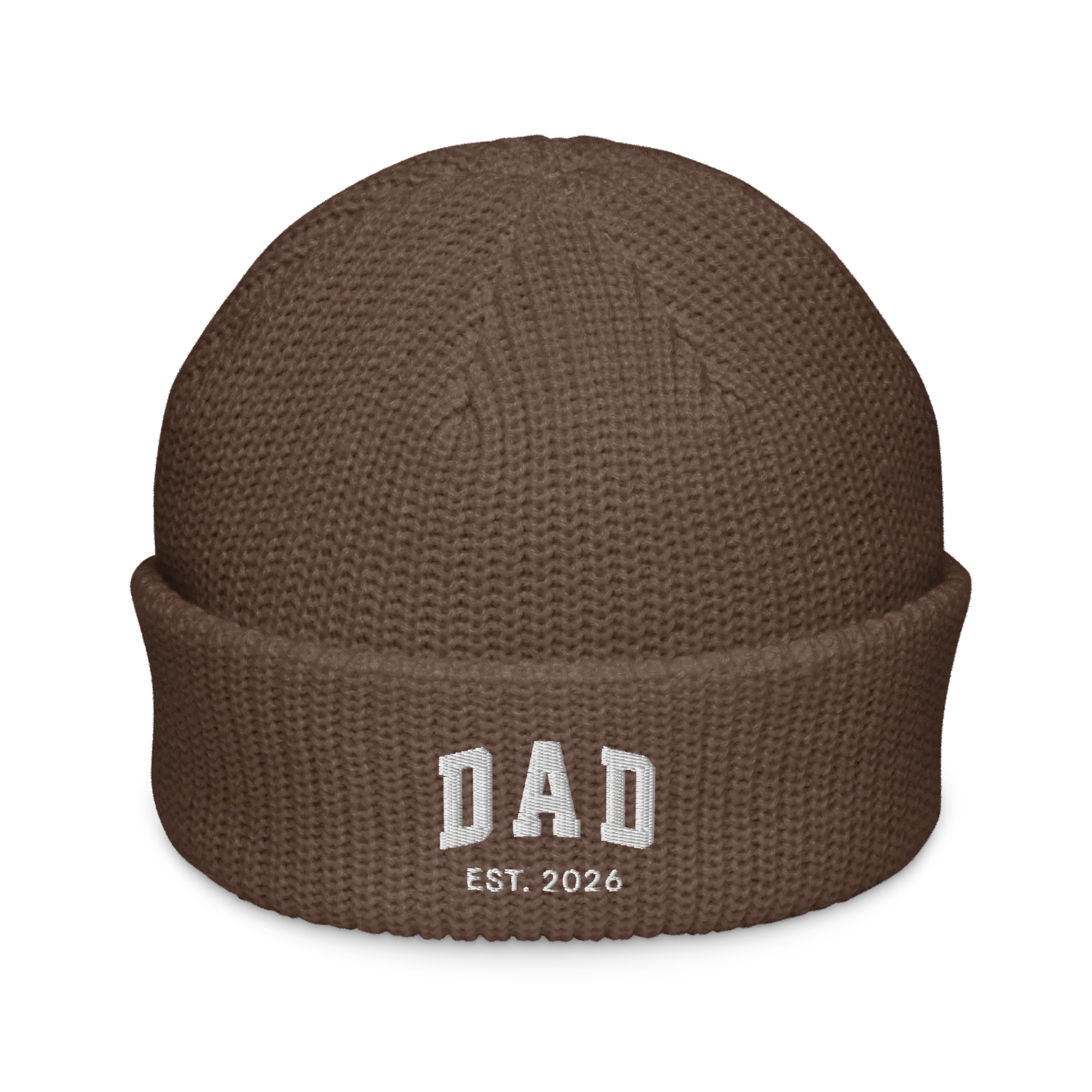 CUSTOM YEAR Dad Father Embroidered Cable Beanie - Image 10