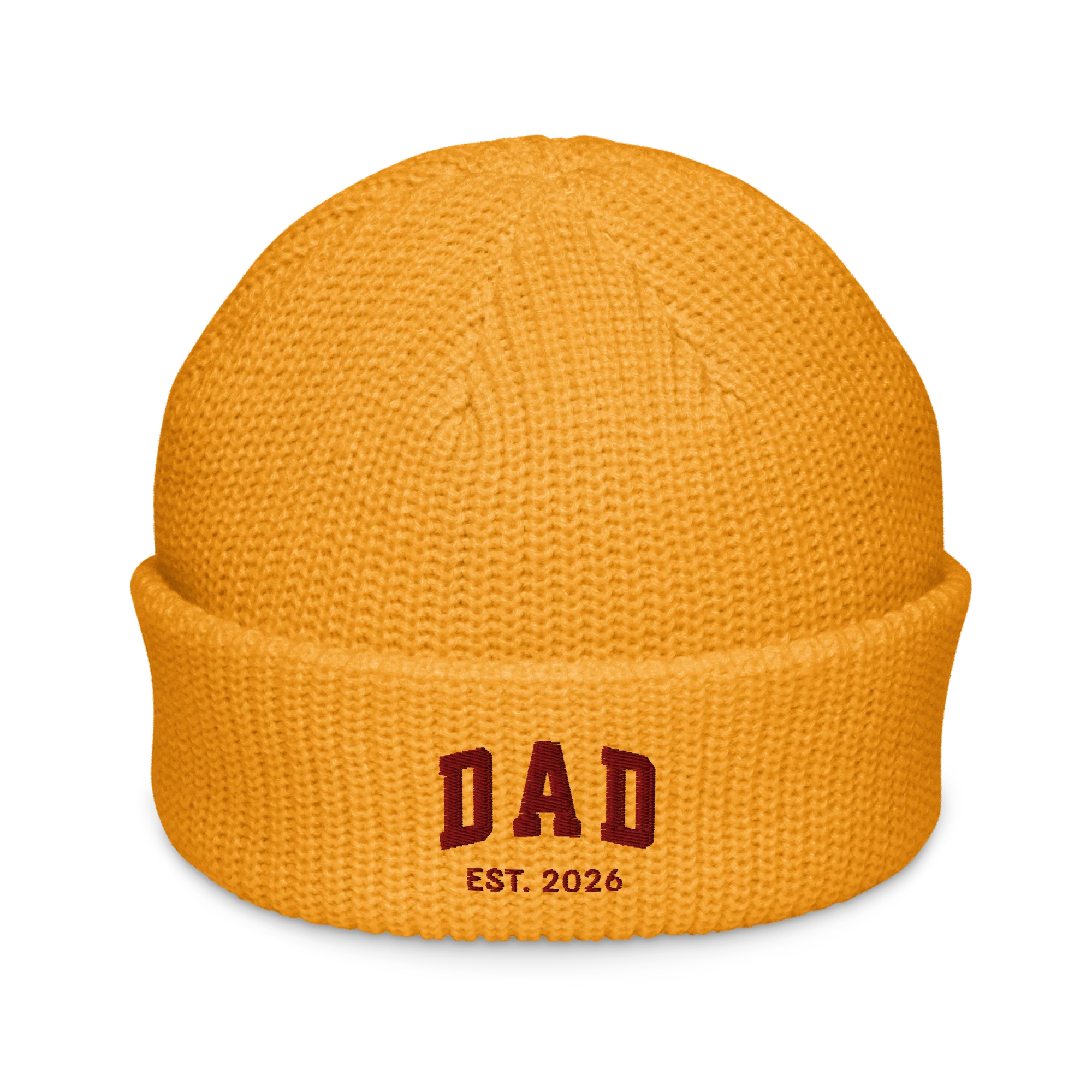 CUSTOM YEAR Dad Father Embroidered Cable Beanie - Image 11