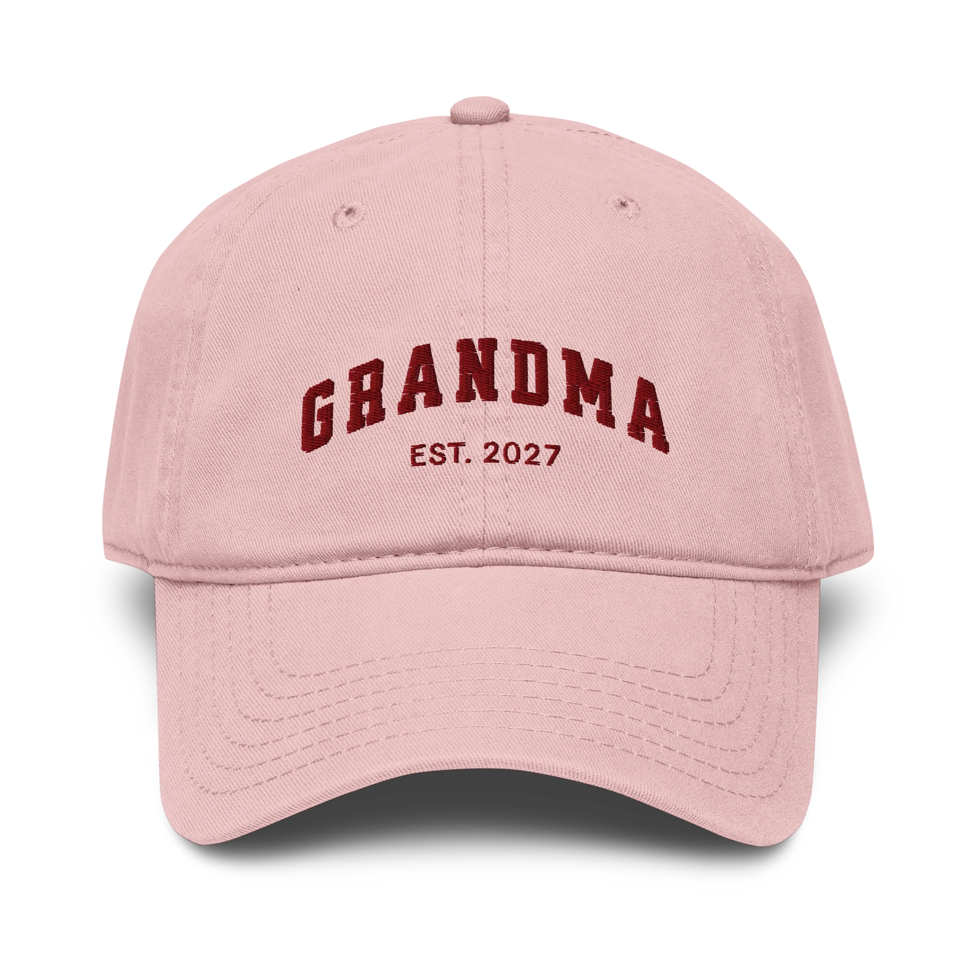 CUSTOM YEAR Grandma Embroidered Vintage Wash Baseball Cap - Image 2