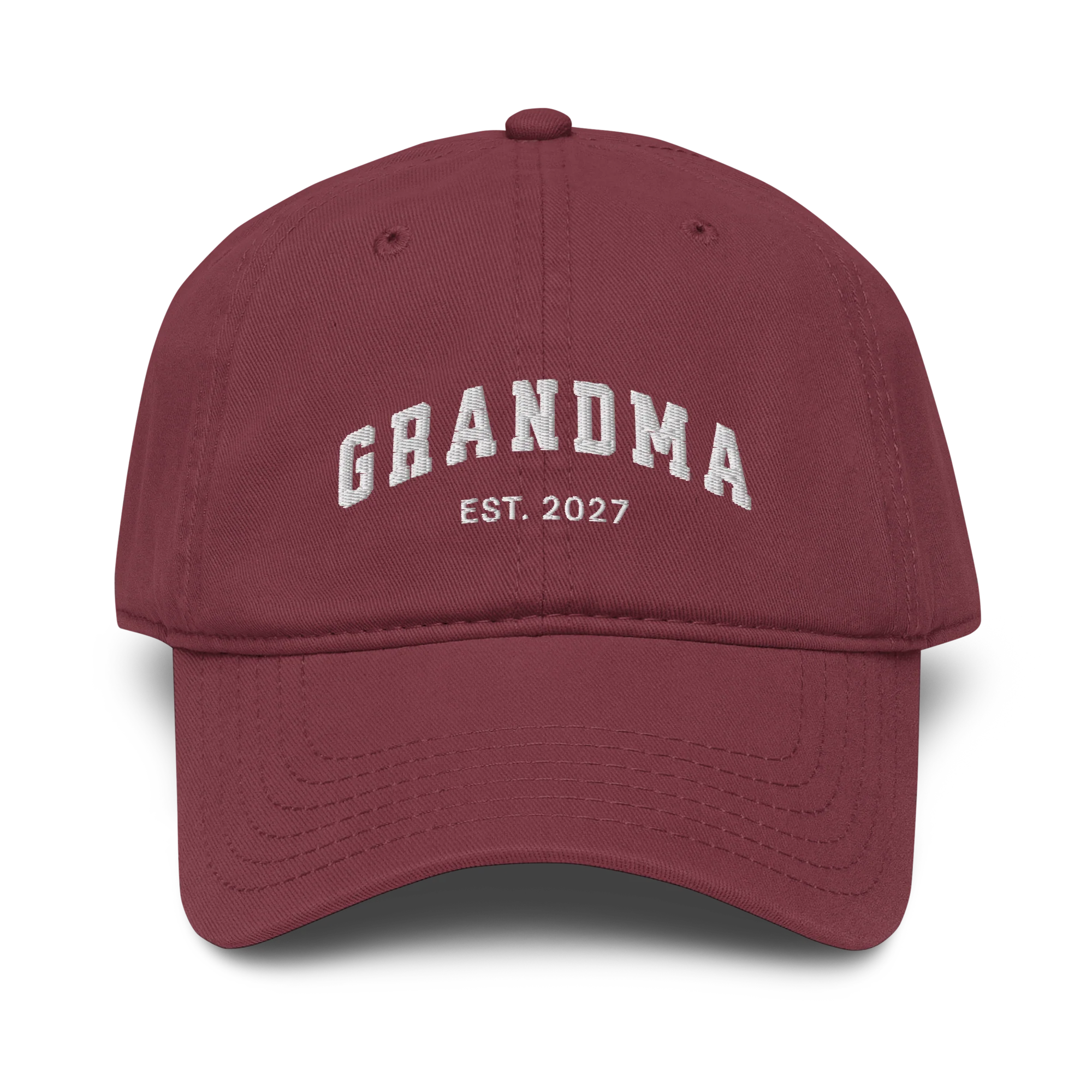 CUSTOM YEAR Grandma Embroidered Vintage Wash Baseball Cap - Image 4