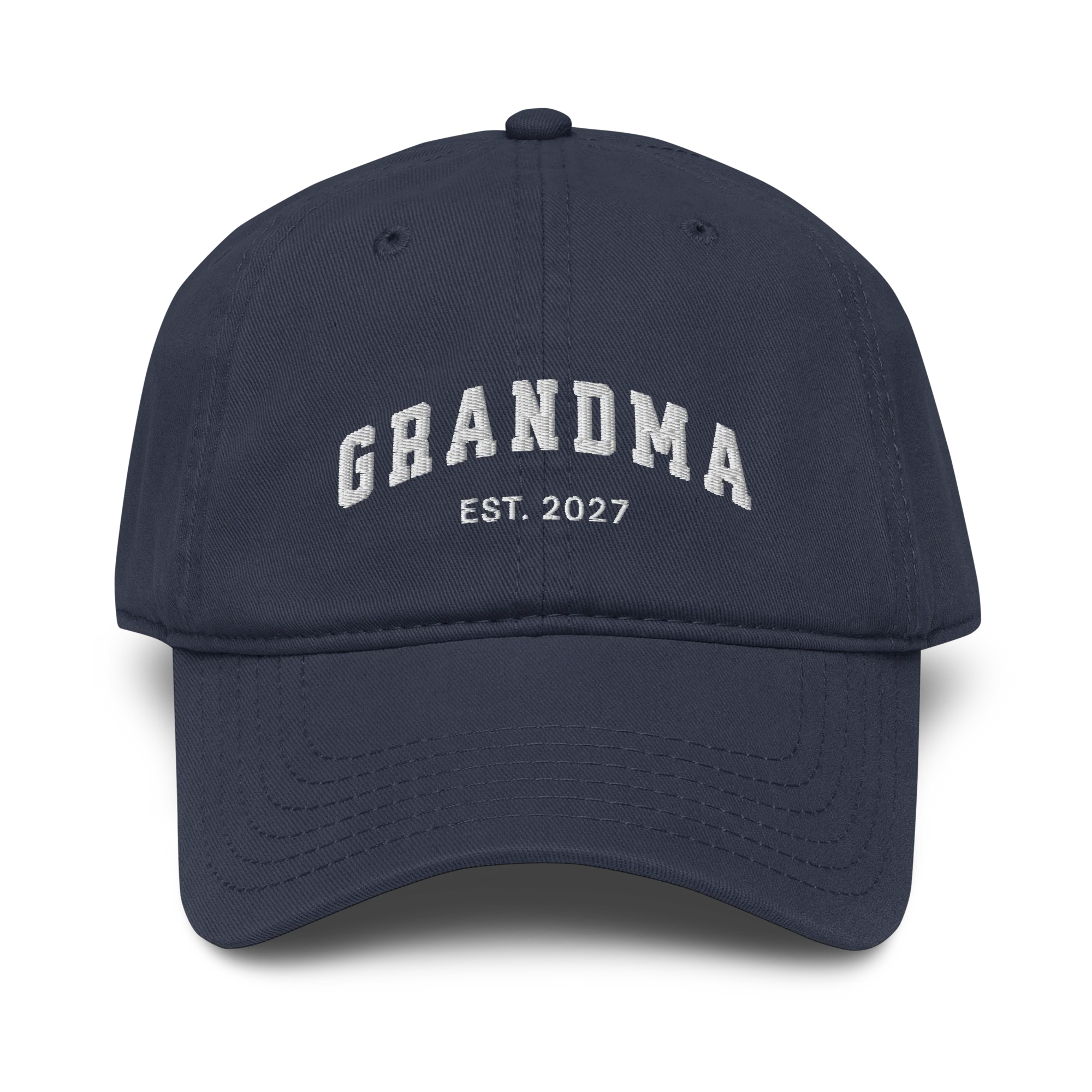 CUSTOM YEAR Grandma Embroidered Vintage Wash Baseball Cap - Image 7