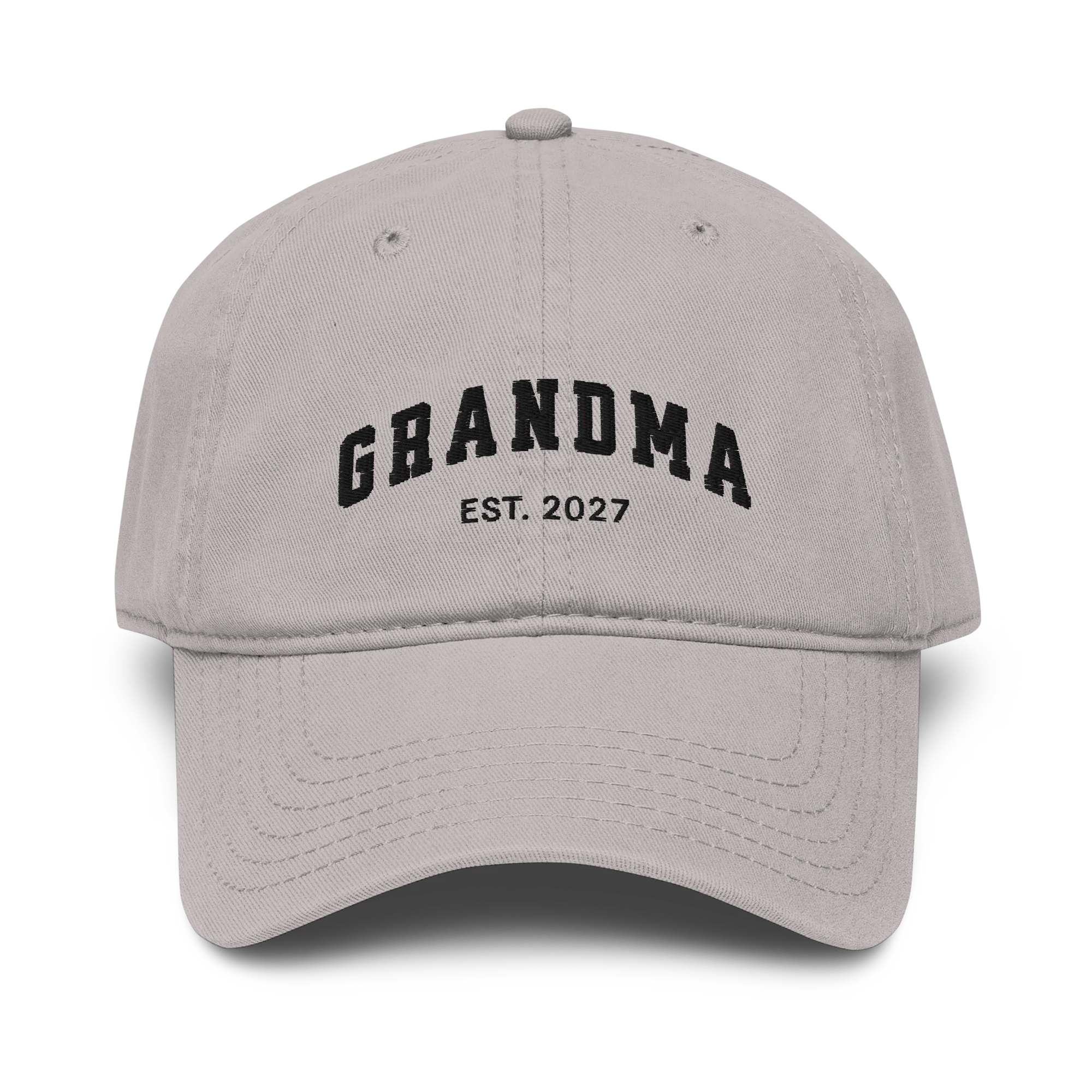 CUSTOM YEAR Grandma Embroidered Vintage Wash Baseball Cap - Image 9
