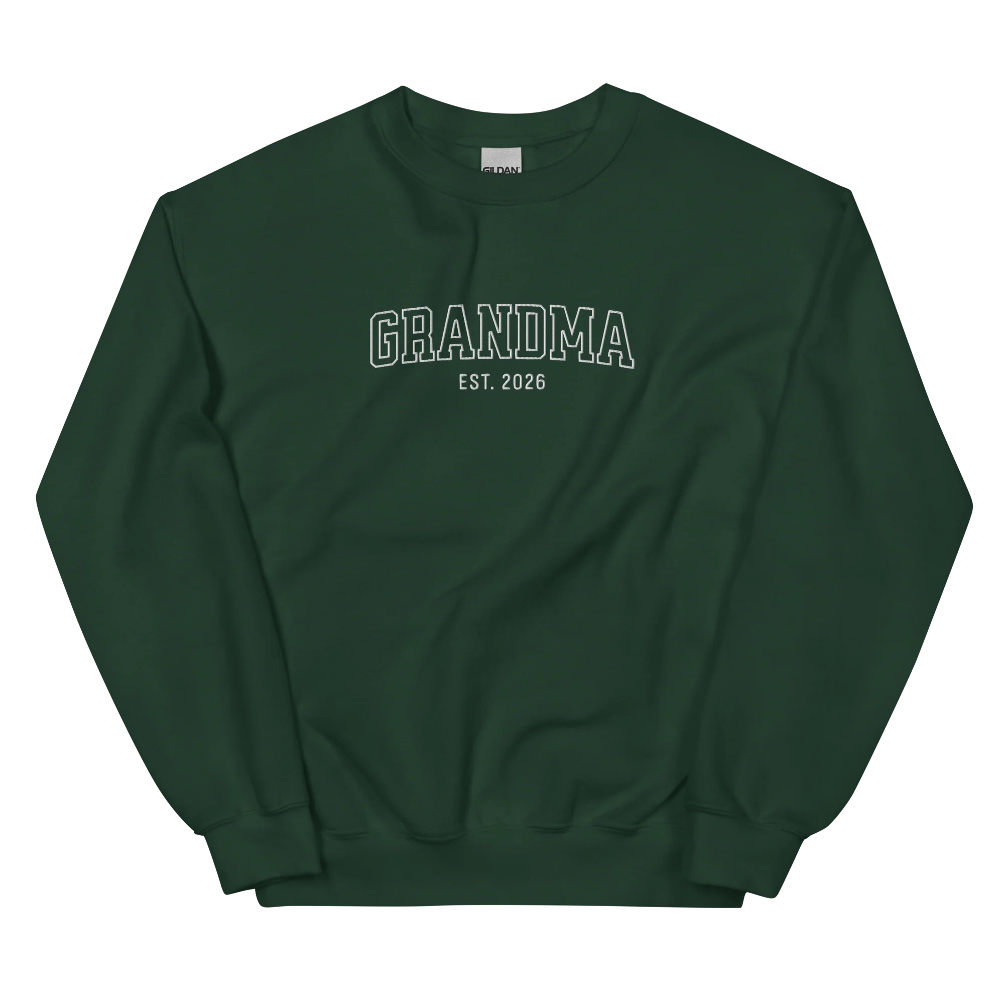 CUSTOM YEAR Grandma Grandmother Varsity Embroidered Sweatshirt - Image 10