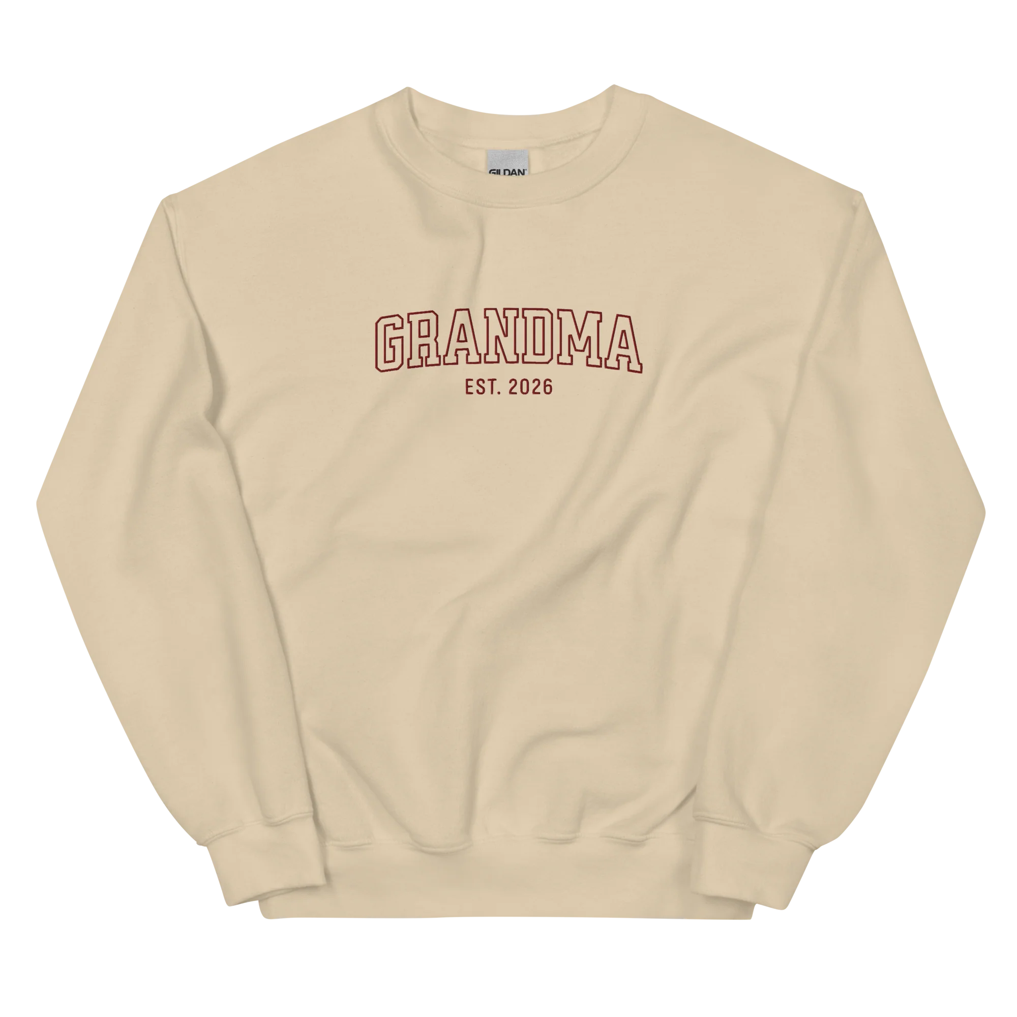 CUSTOM YEAR Grandma Grandmother Varsity Embroidered Sweatshirt - Image 11