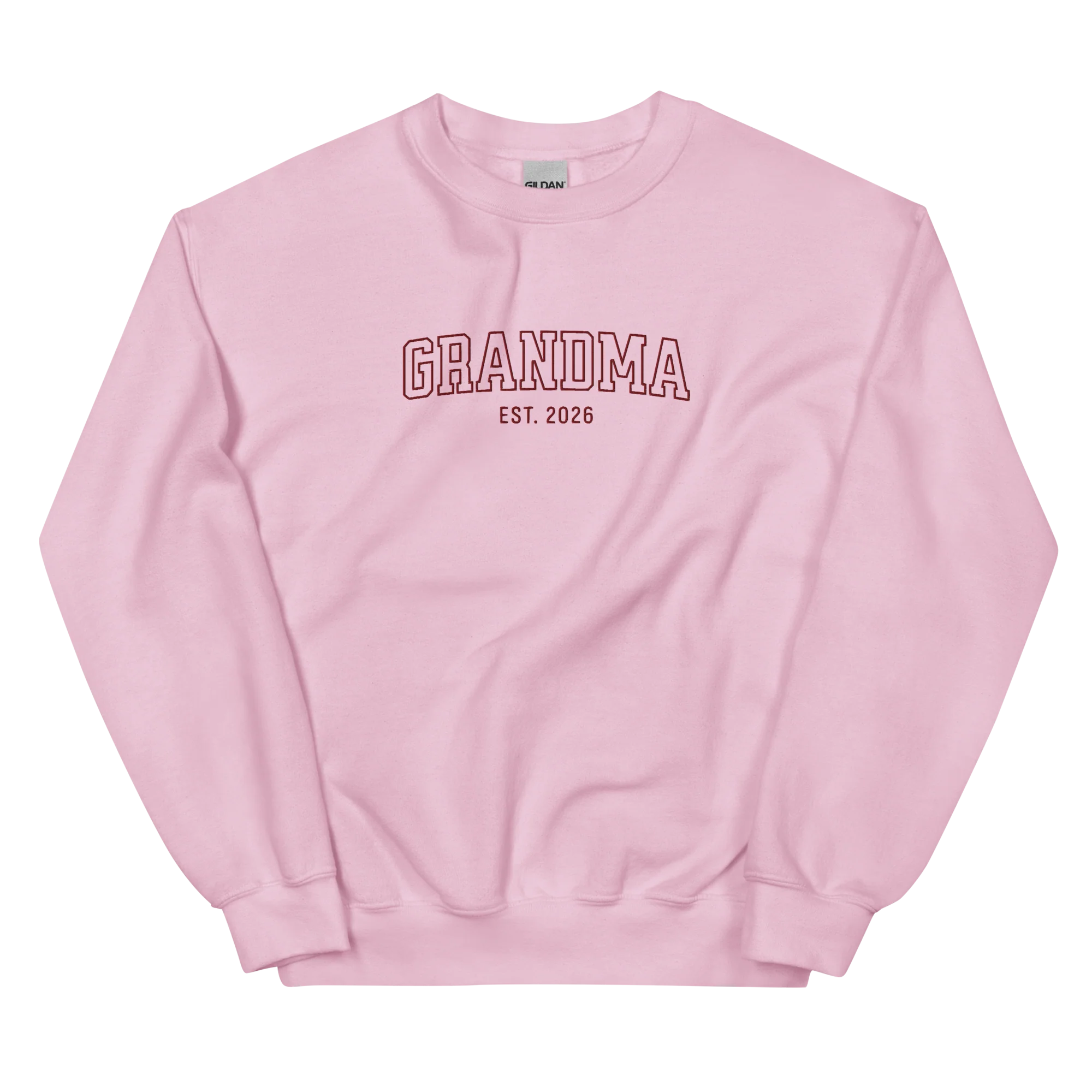 CUSTOM YEAR Grandma Grandmother Varsity Embroidered Sweatshirt - Image 3