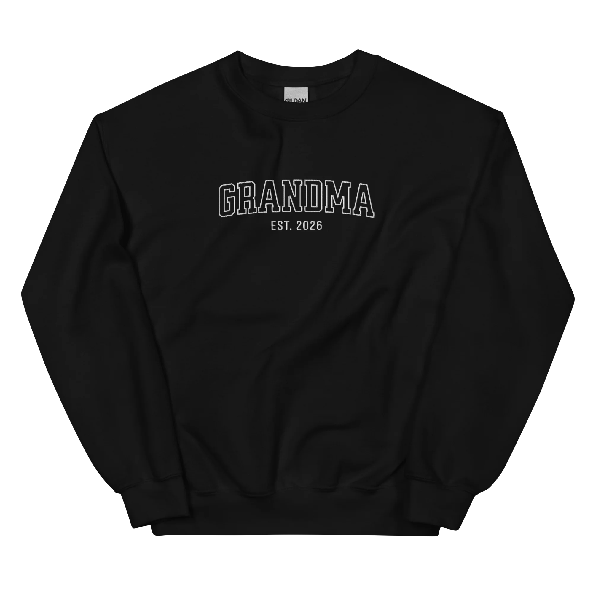 CUSTOM YEAR Grandma Grandmother Varsity Embroidered Sweatshirt - Image 6