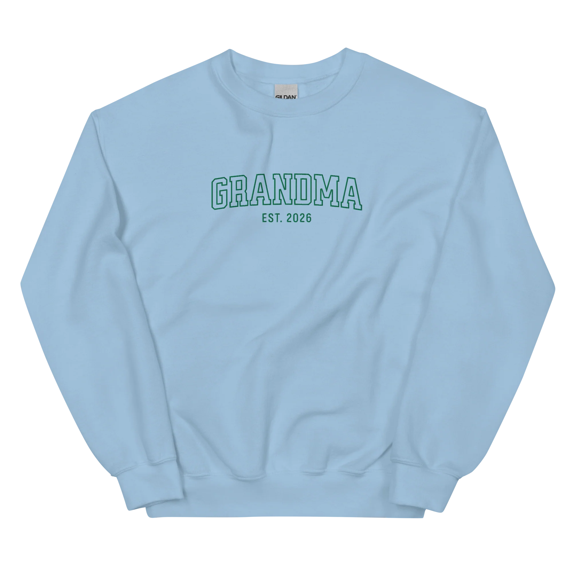 CUSTOM YEAR Grandma Grandmother Varsity Embroidered Sweatshirt - Image 8