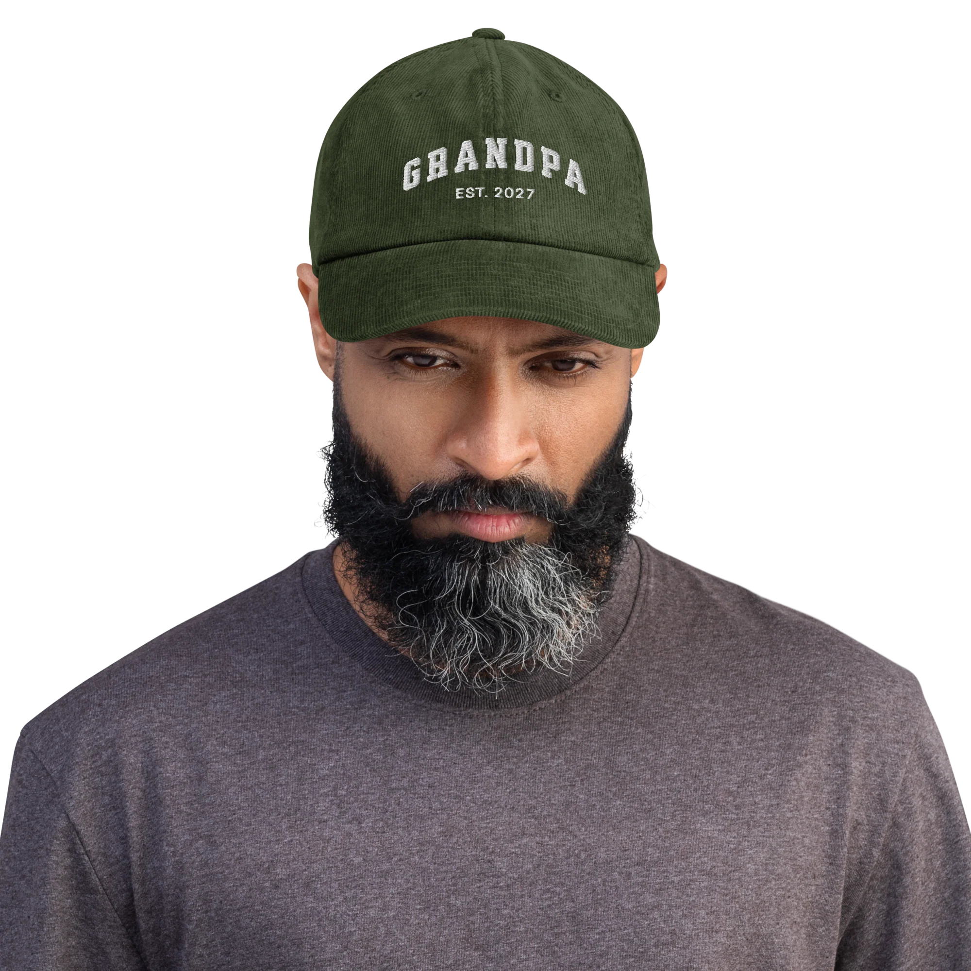 CUSTOM YEAR Grandpa Corduroy Cap - Image 2