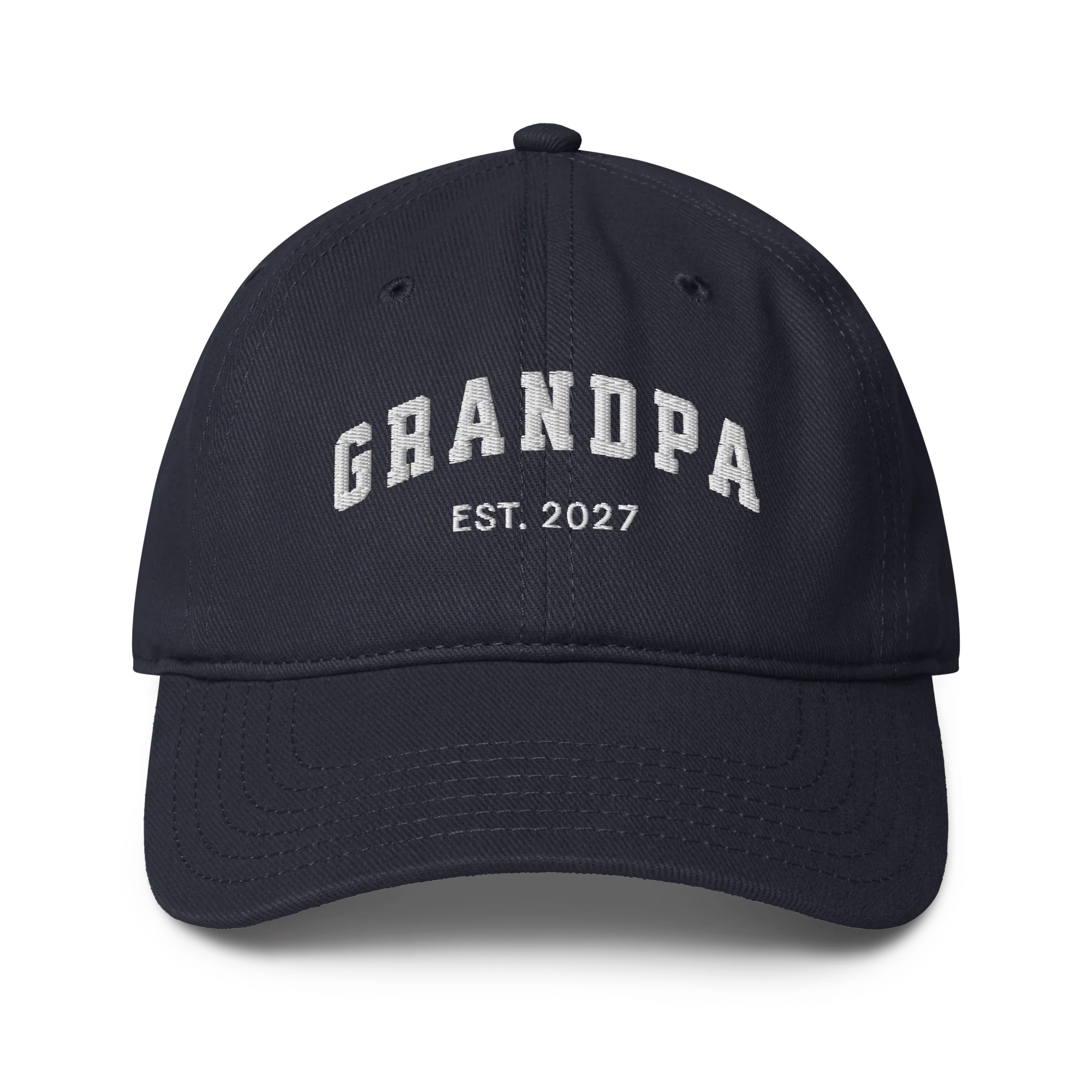 CUSTOM YEAR Grandpa Embroidered Baseball Cap - Image 2
