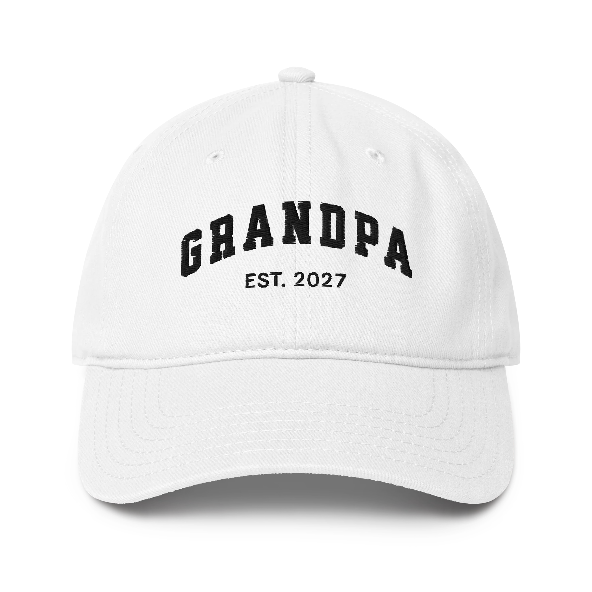 CUSTOM YEAR Grandpa Embroidered Baseball Cap - Image 3
