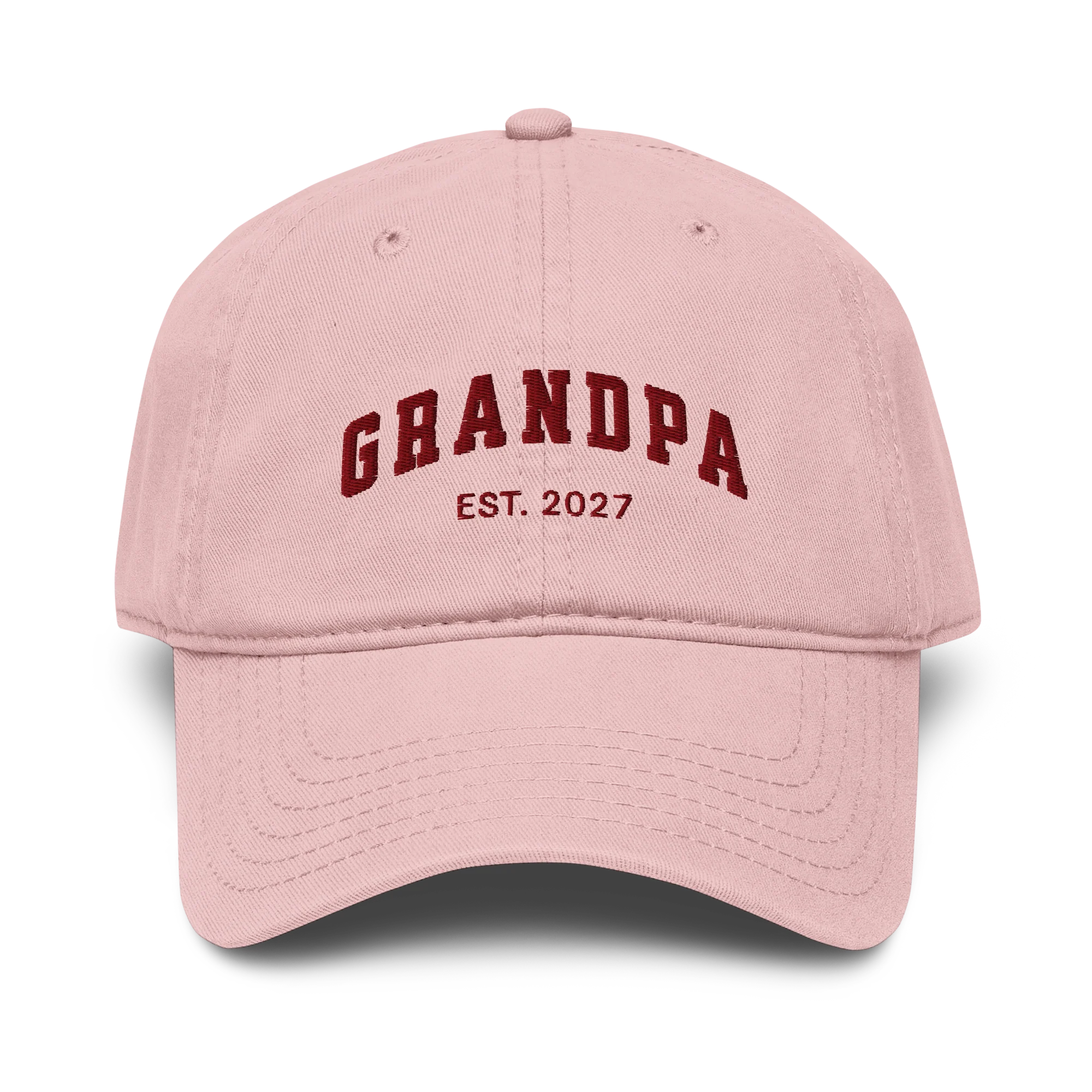 CUSTOM YEAR Grandpa Embroidered Vintage Wash Baseball Cap - Image 8