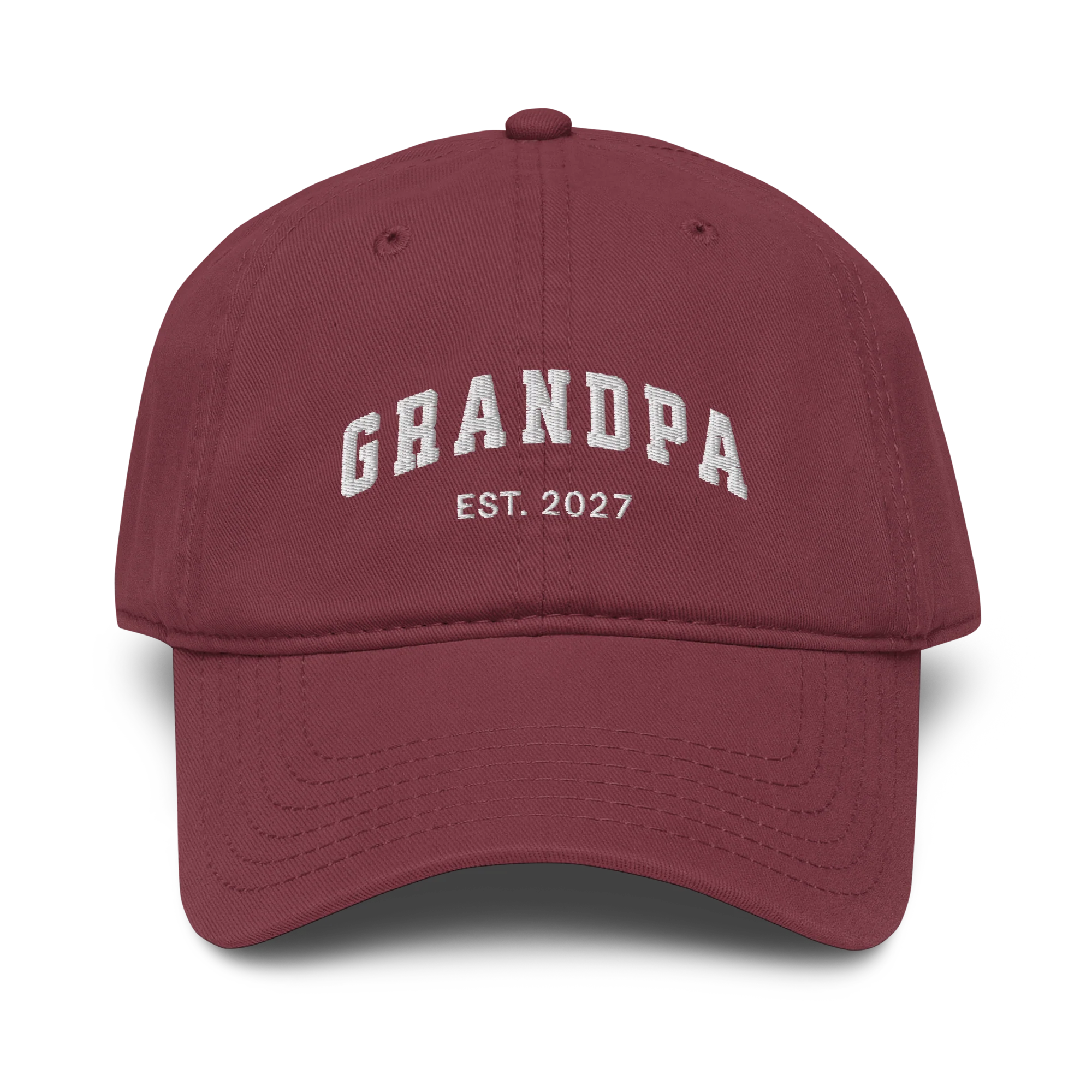 CUSTOM YEAR Grandpa Embroidered Vintage Wash Baseball Cap - Image 9