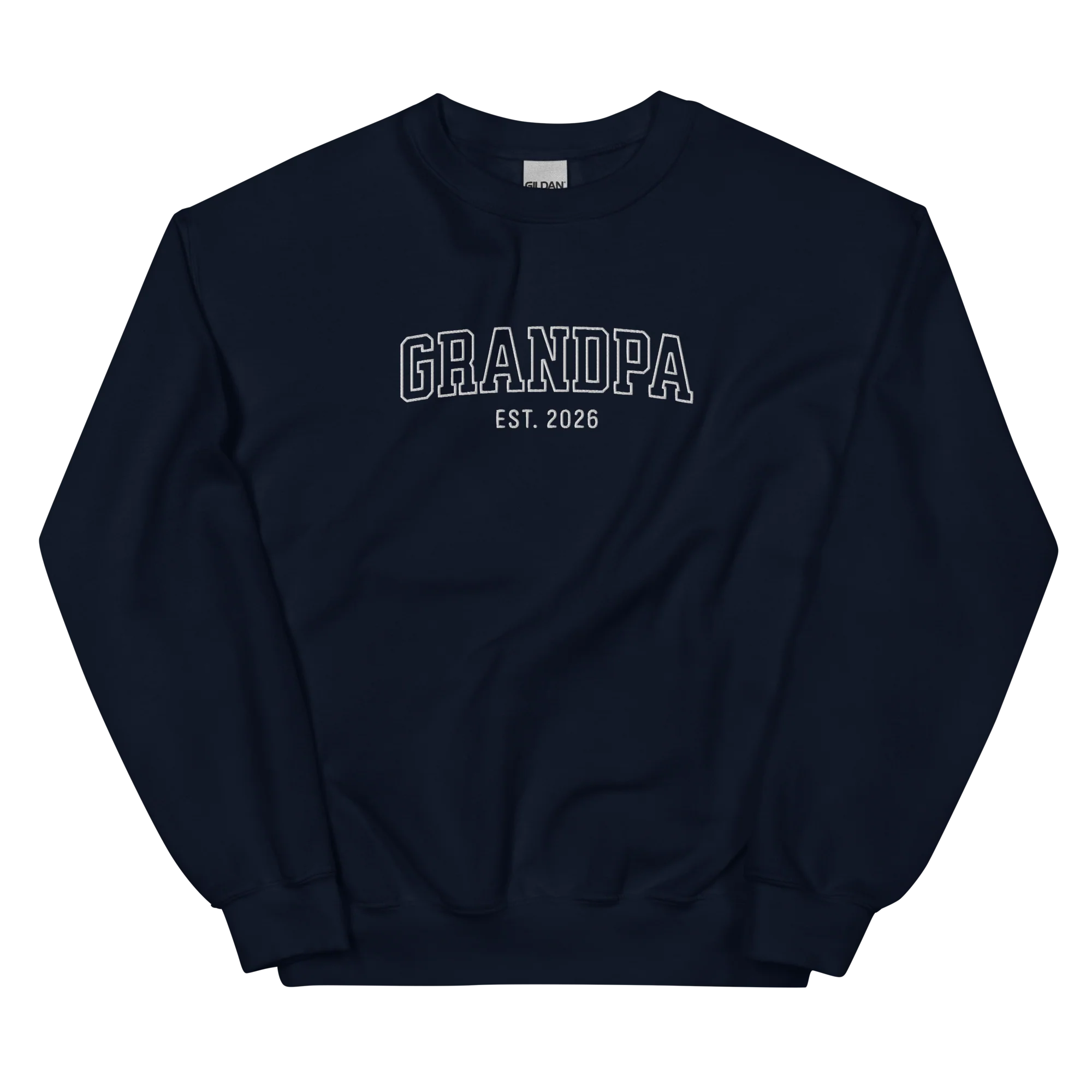 CUSTOM YEAR Grandpa Grandfather Varsity Embroidered Sweatshirt - Image 12