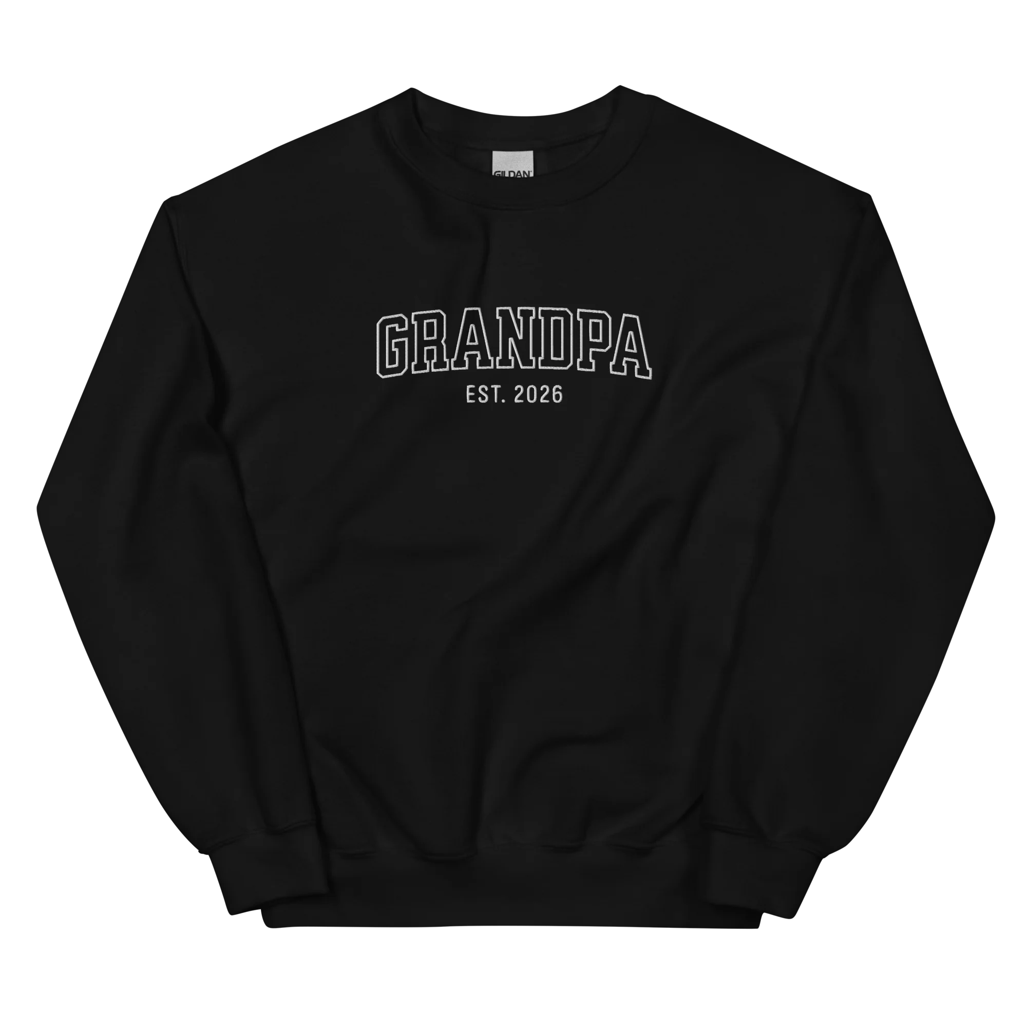 CUSTOM YEAR Grandpa Grandfather Varsity Embroidered Sweatshirt - Image 6