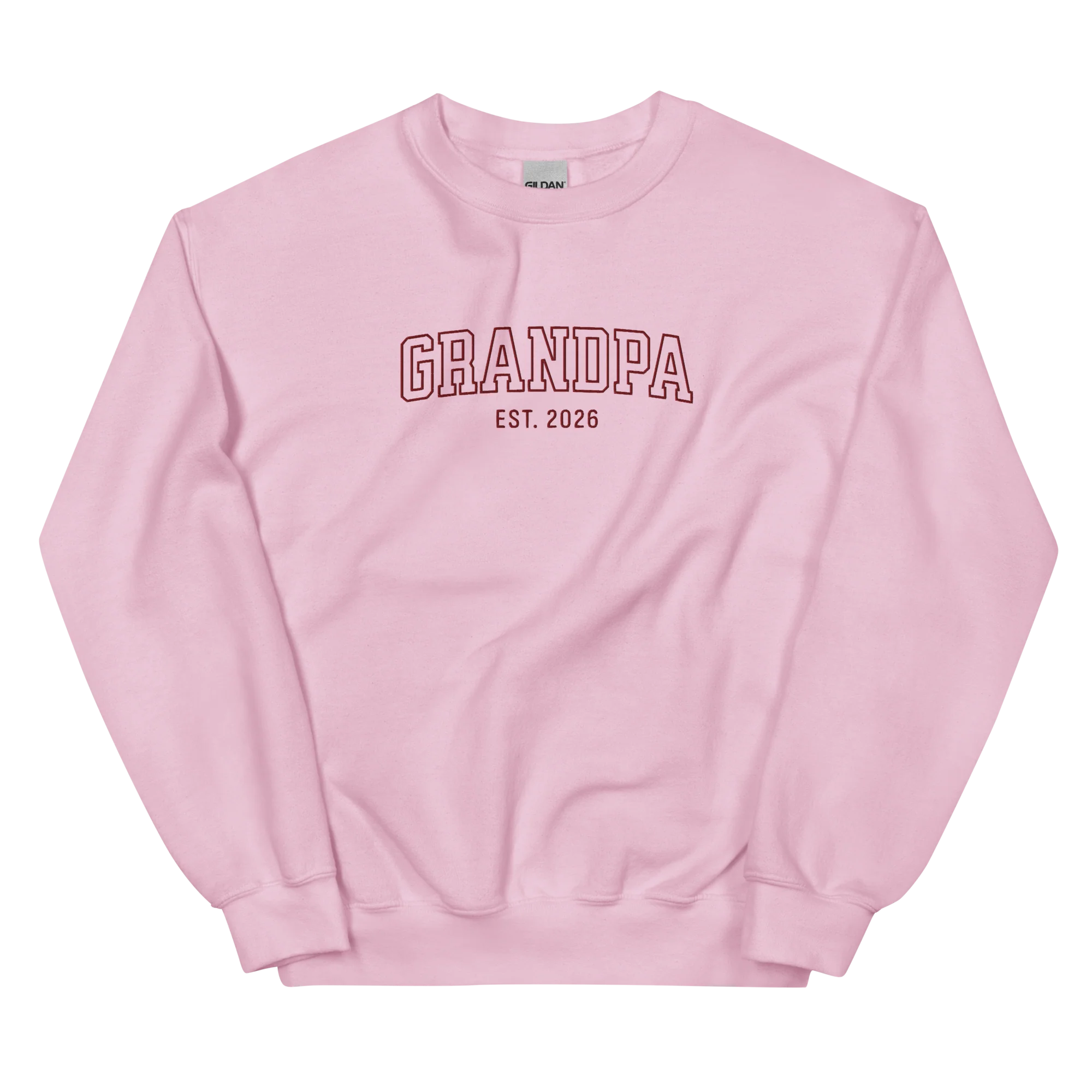 CUSTOM YEAR Grandpa Grandfather Varsity Embroidered Sweatshirt - Image 9