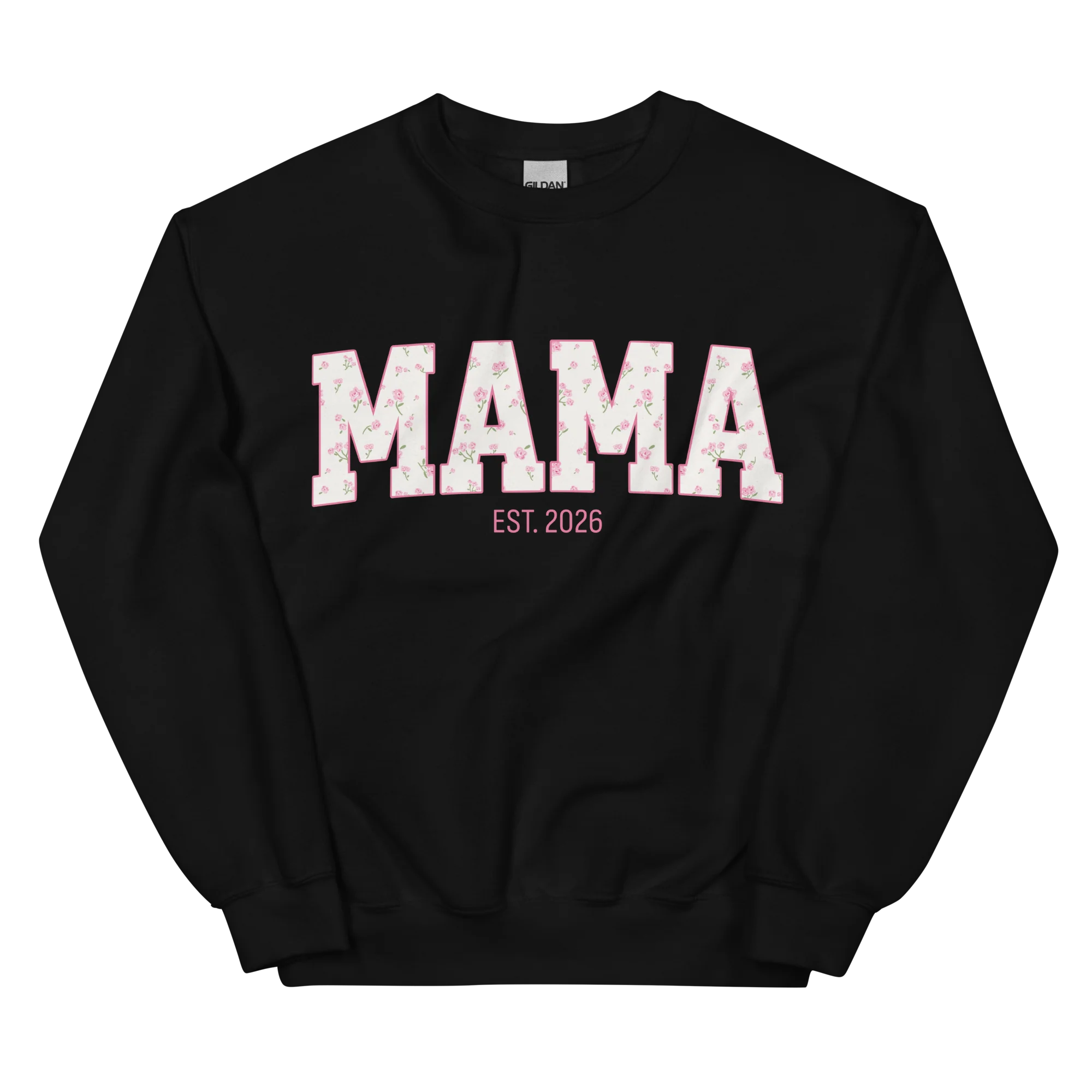CUSTOM YEAR Mama Pink Floral Varsity Sweatshirt - Image 11