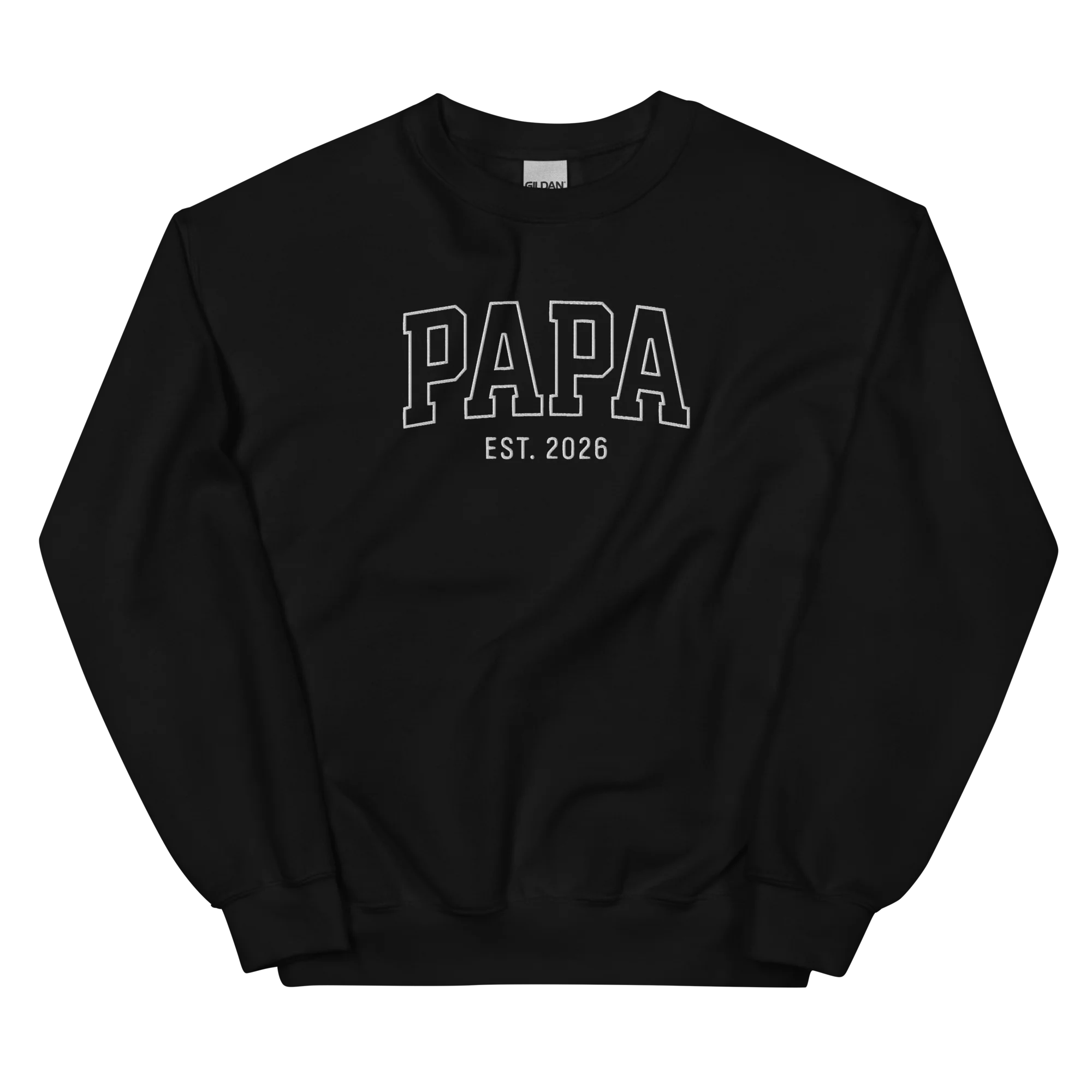 CUSTOM YEAR Papa Father Varsity Embroidered Sweatshirt - Image 11