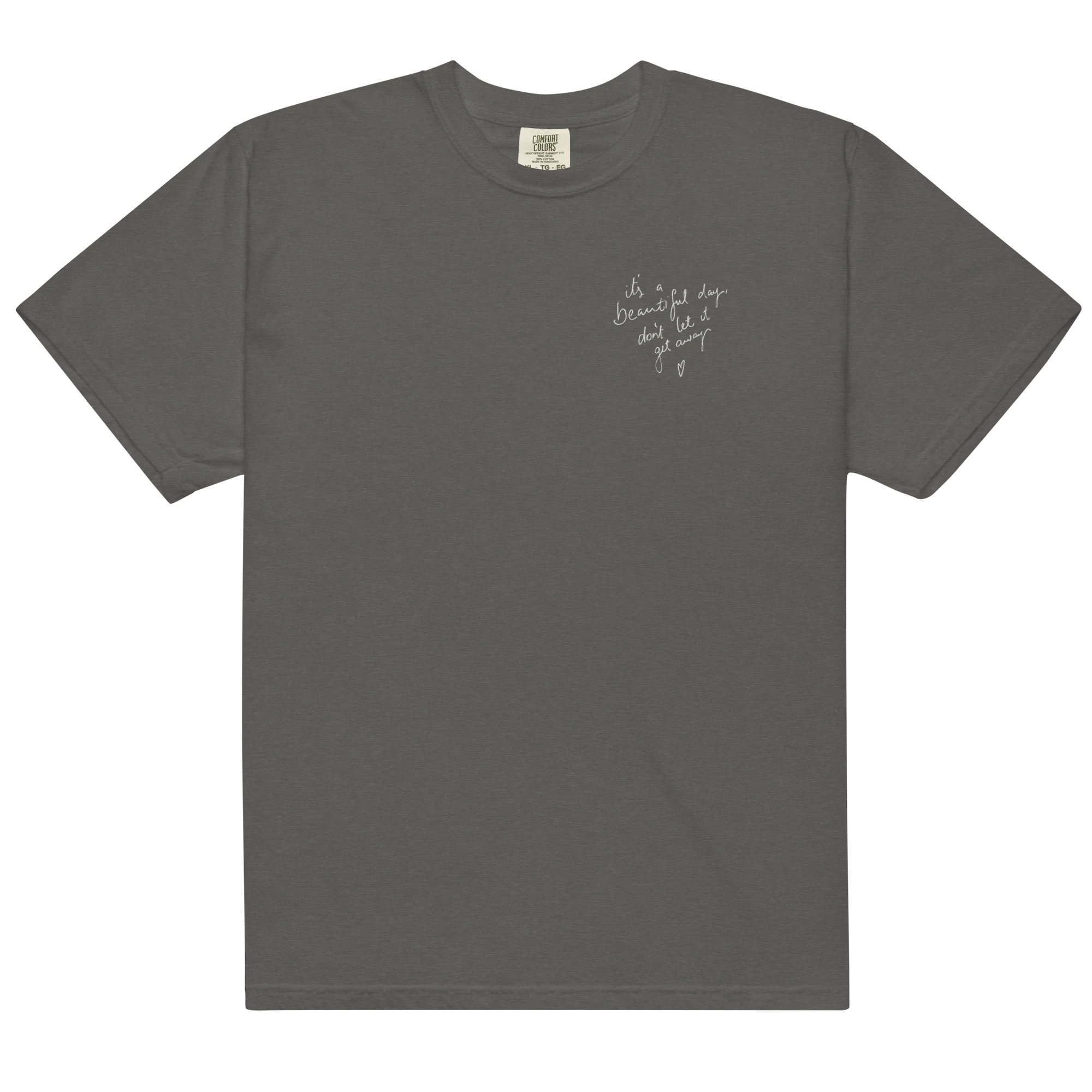 CUSTOM Your Handwriting Note Embroidered Classic T-Shirt - Image 11