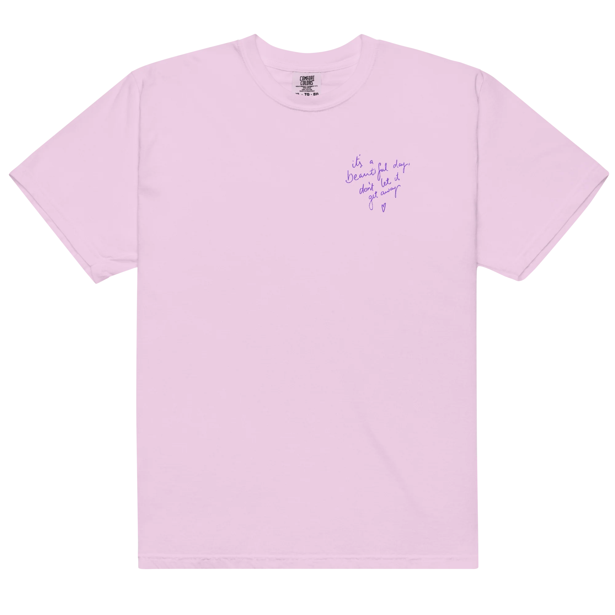 CUSTOM Your Handwriting Note Embroidered Classic T-Shirt - Image 4