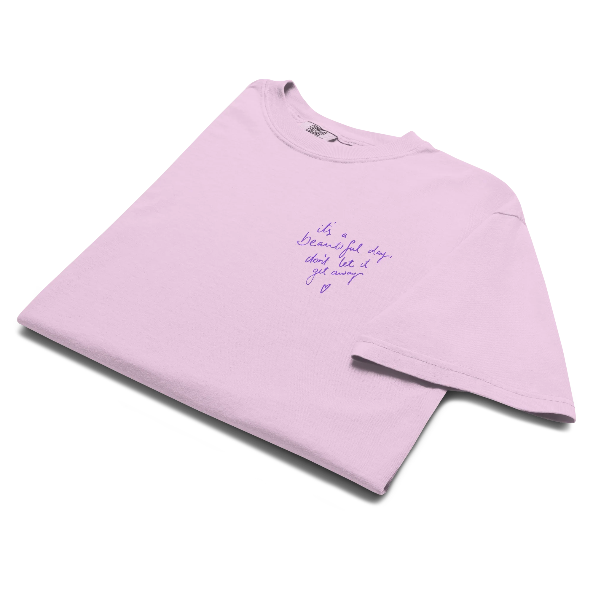 CUSTOM Your Handwriting Note Embroidered Classic T-Shirt - Image 5