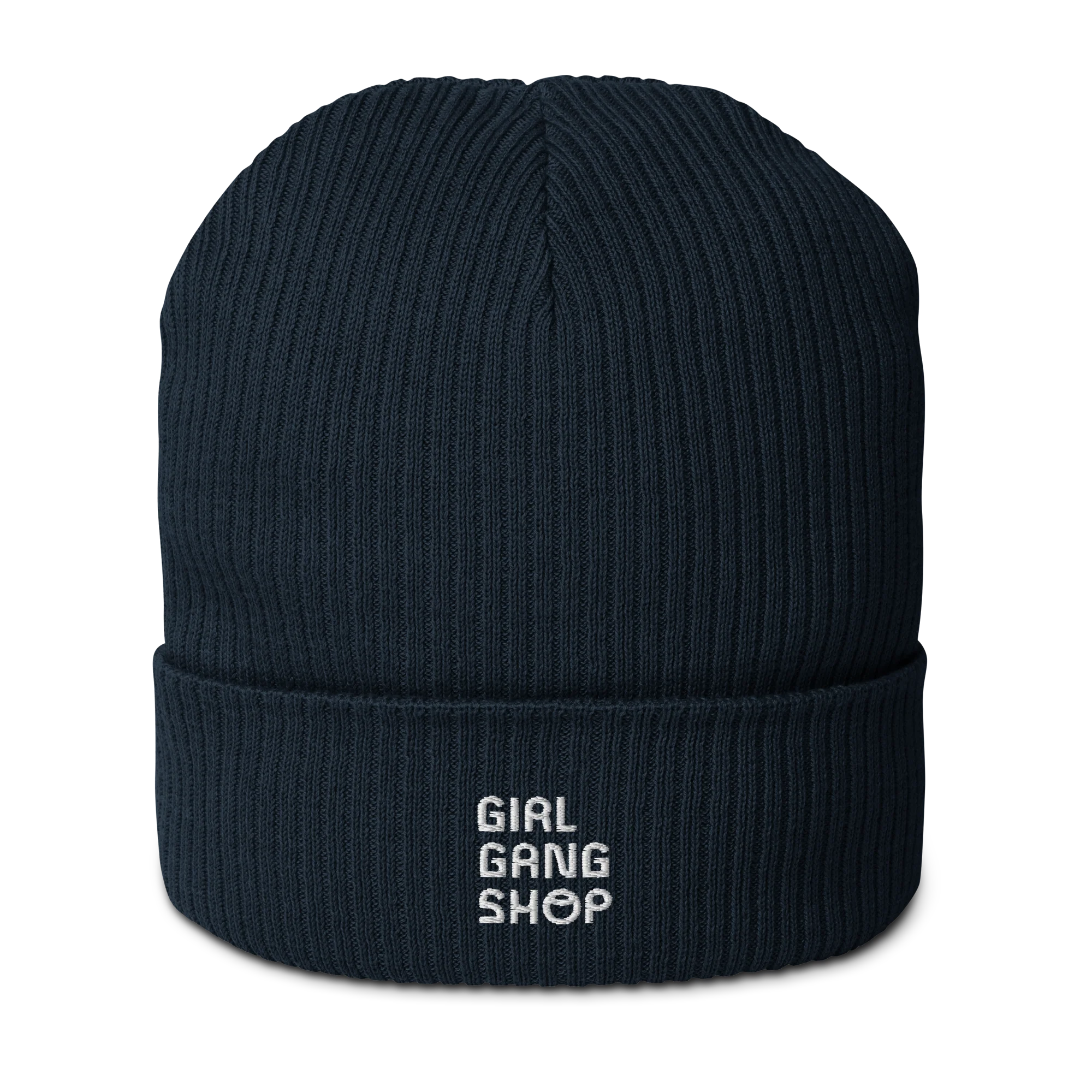 CUSTOM YOUR LOGO Embroidered Organic Ribbed Beanie - Image 3