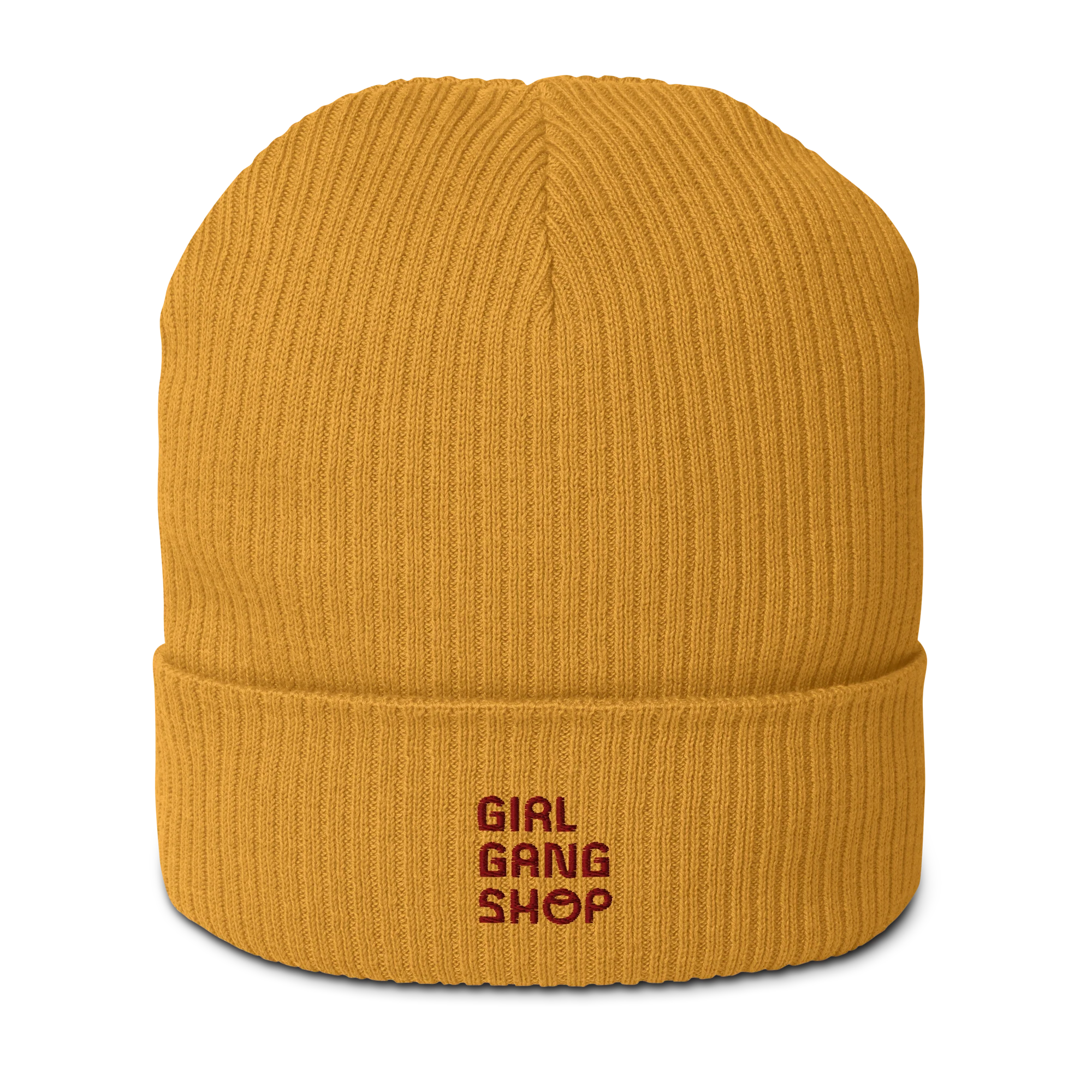 CUSTOM YOUR LOGO Embroidered Organic Ribbed Beanie - Image 7