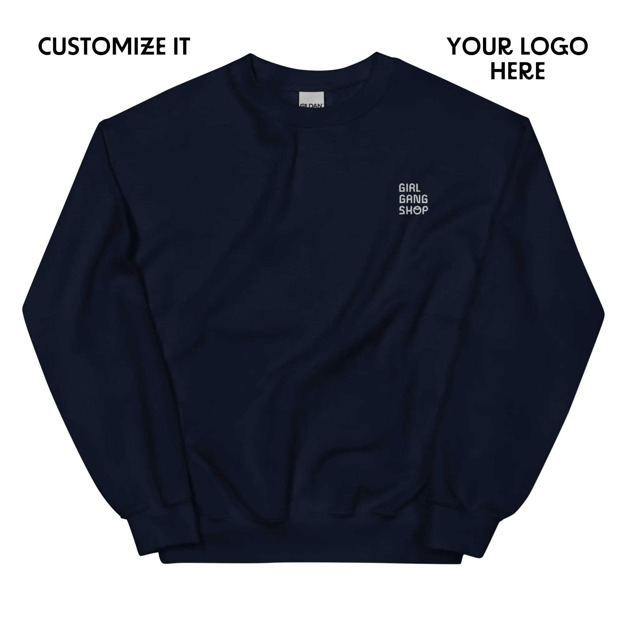 CUSTOM YOUR LOGO Embroidered Sweatshirt