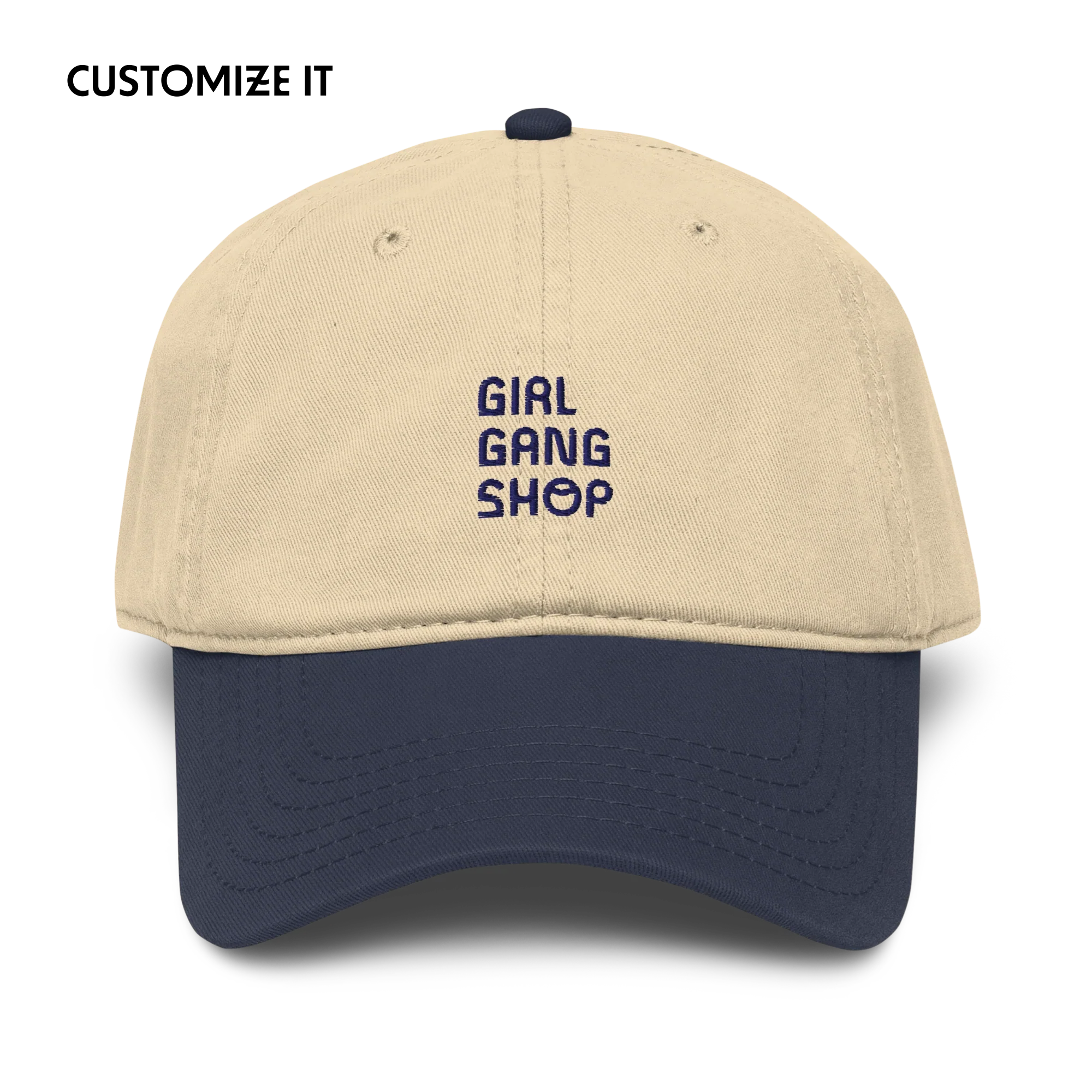 CUSTOM YOUR LOGO Embroidered Vintage Wash Baseball Cap