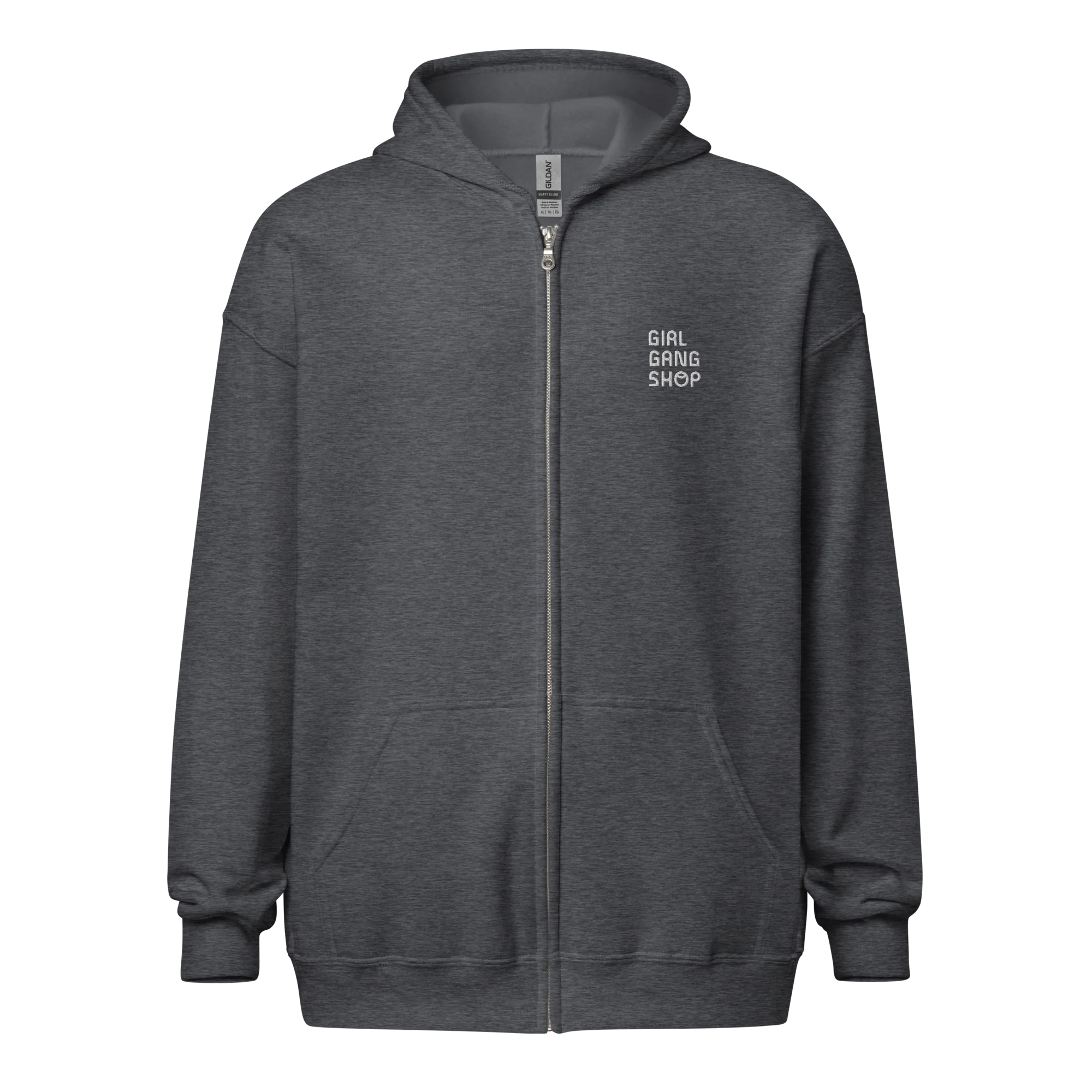 CUSTOM YOUR LOGO Embroidered Zip-Up Hoodie - Image 4