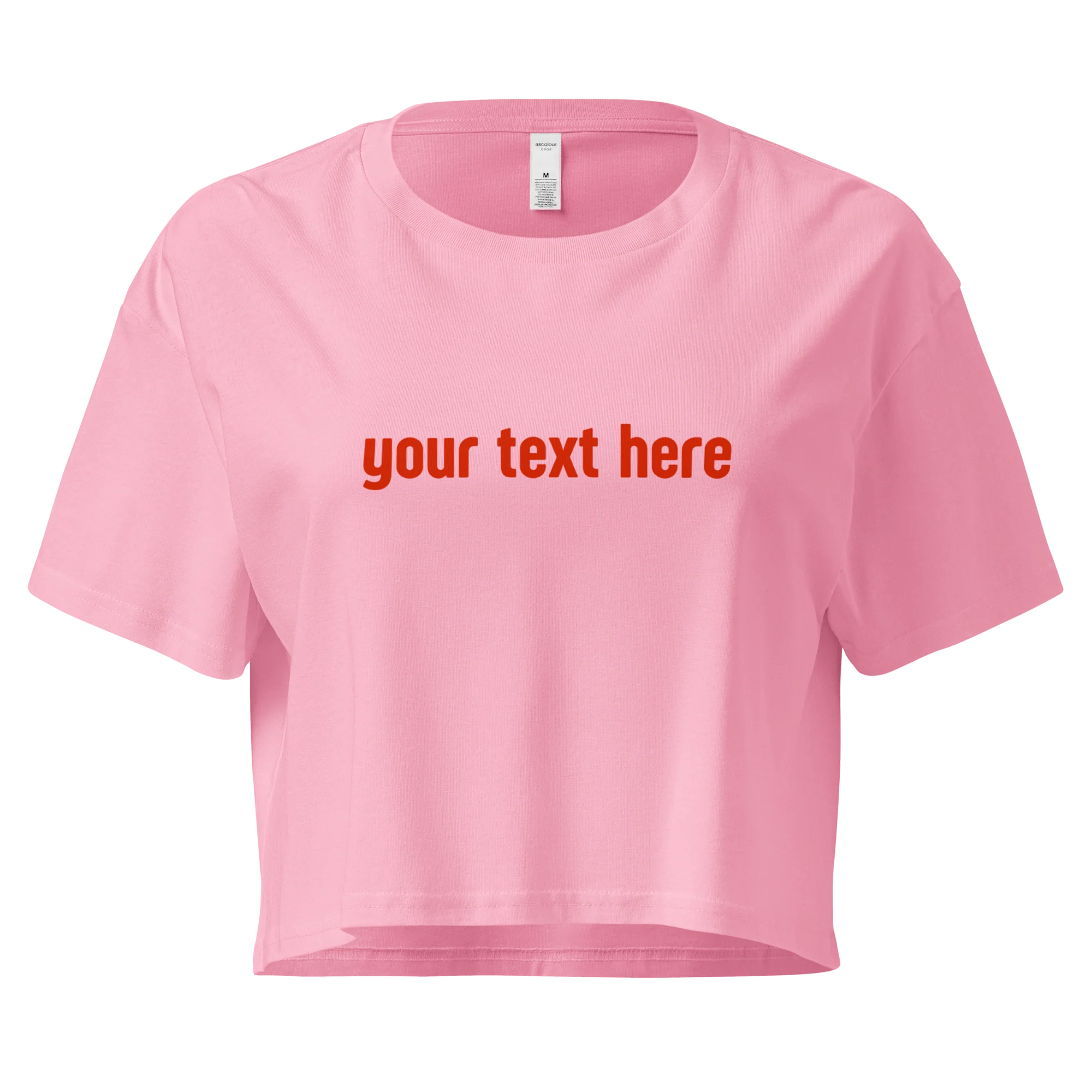 CUSTOM Your Text Crop Tee - Image 7