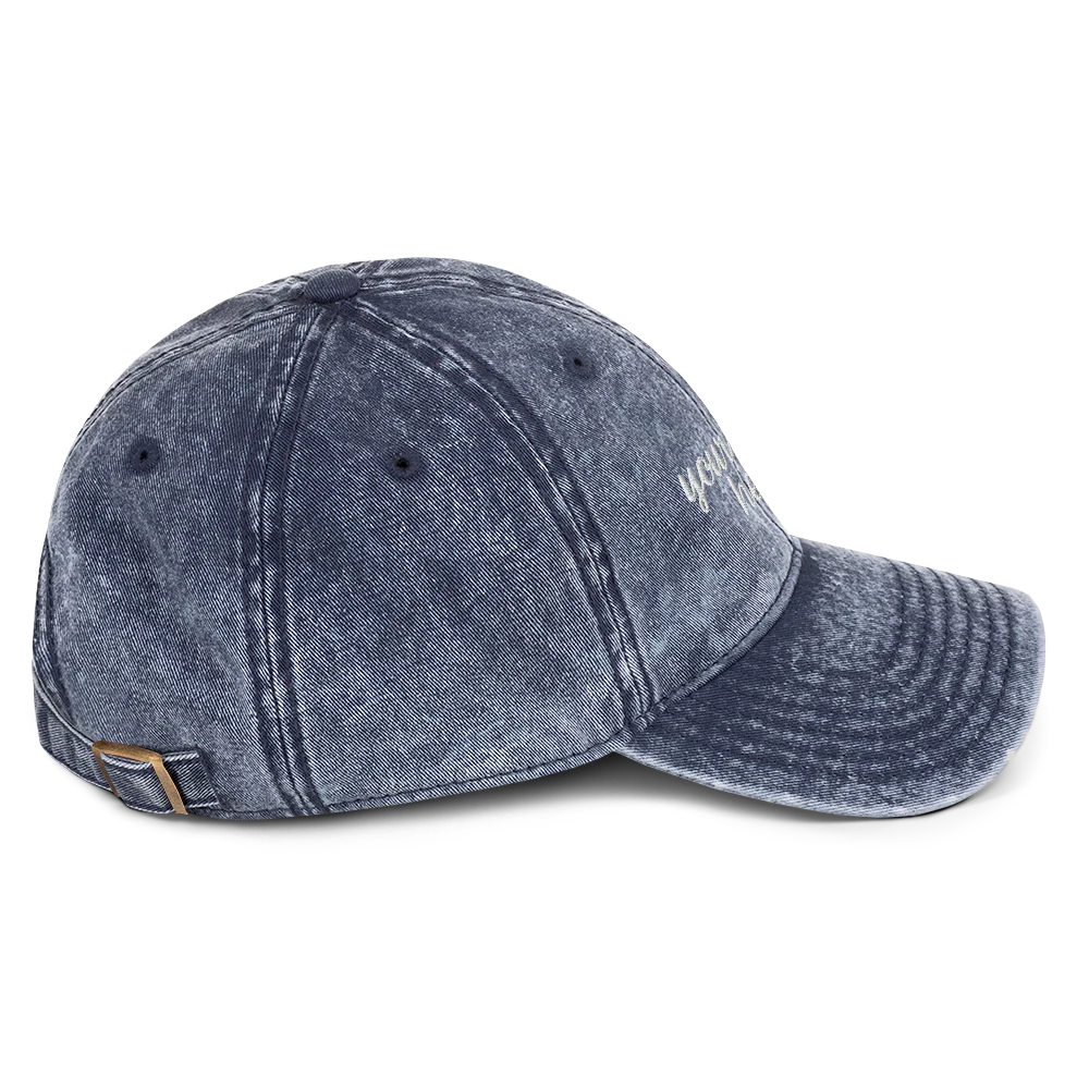 CUSTOM Your Text Cursive Embroidered Vintage Cap - Image 9