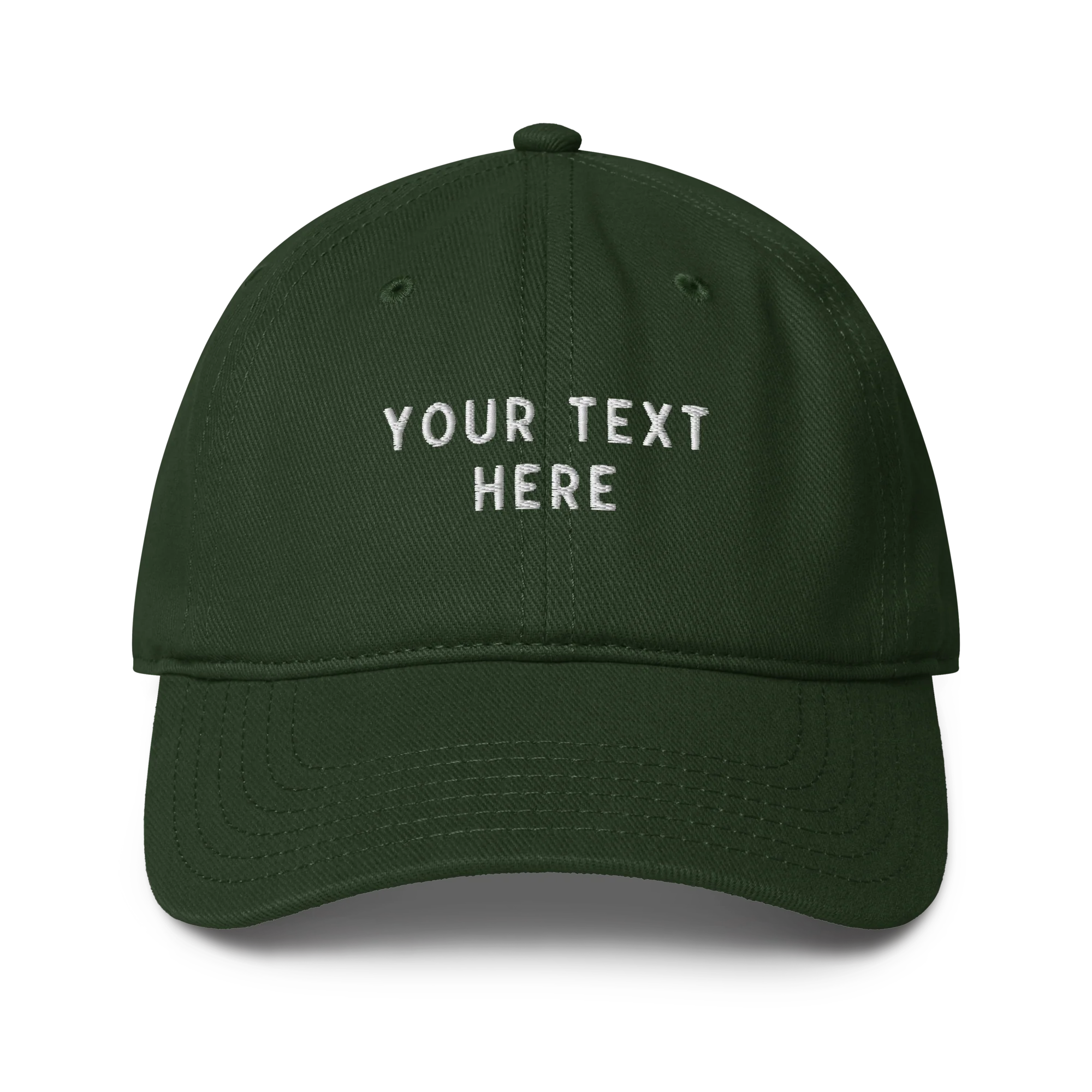 CUSTOM Your Text Embroidered Baseball Cap - Image 7
