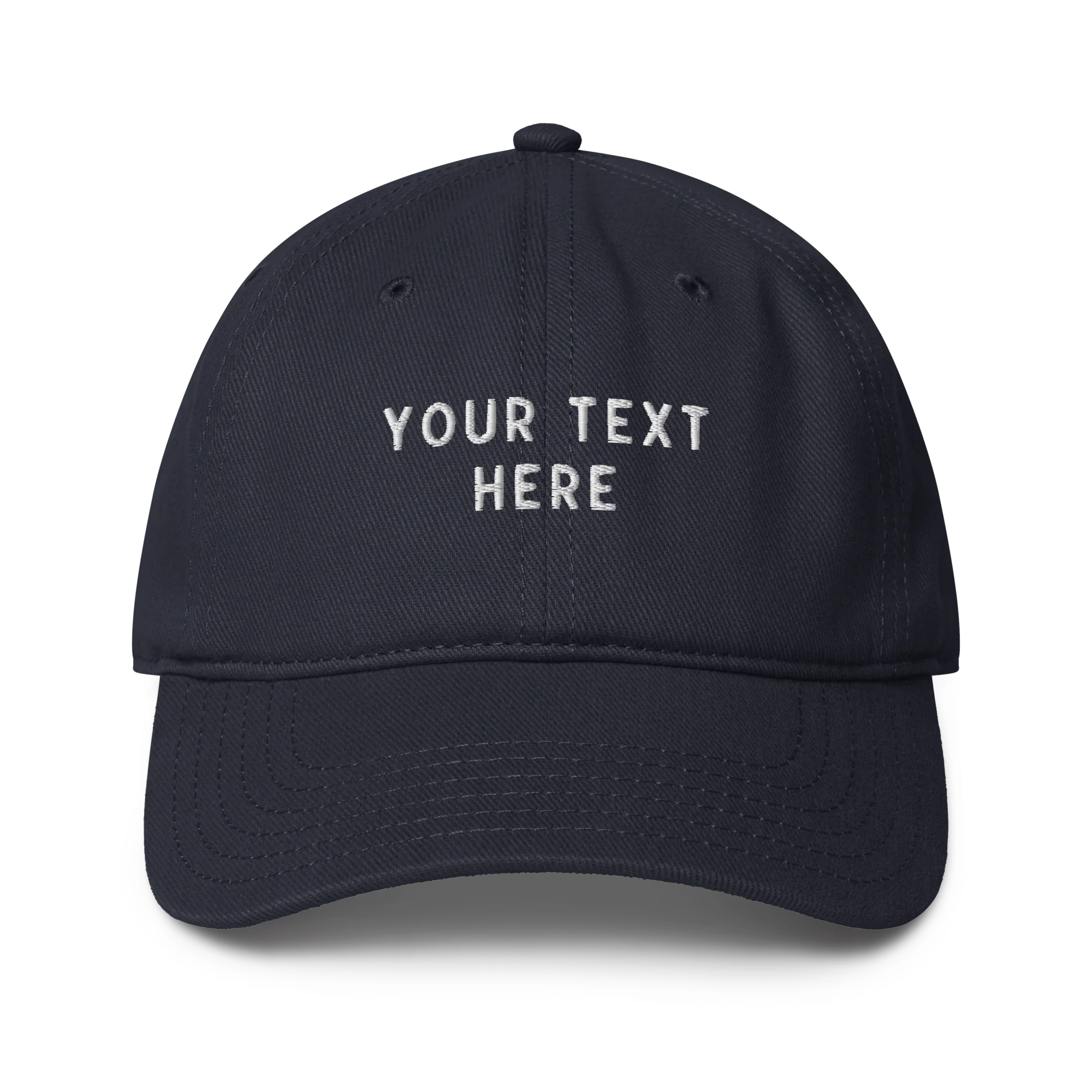 CUSTOM Your Text Embroidered Baseball Cap - Image 9